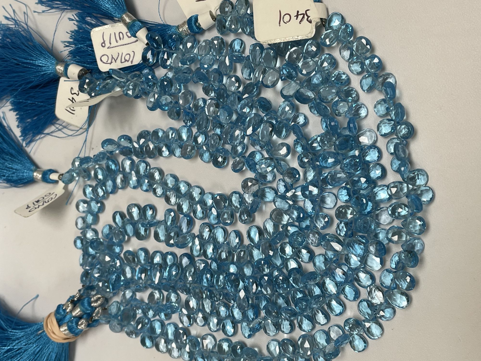 Swiss Blue Topaz Pear Faceted