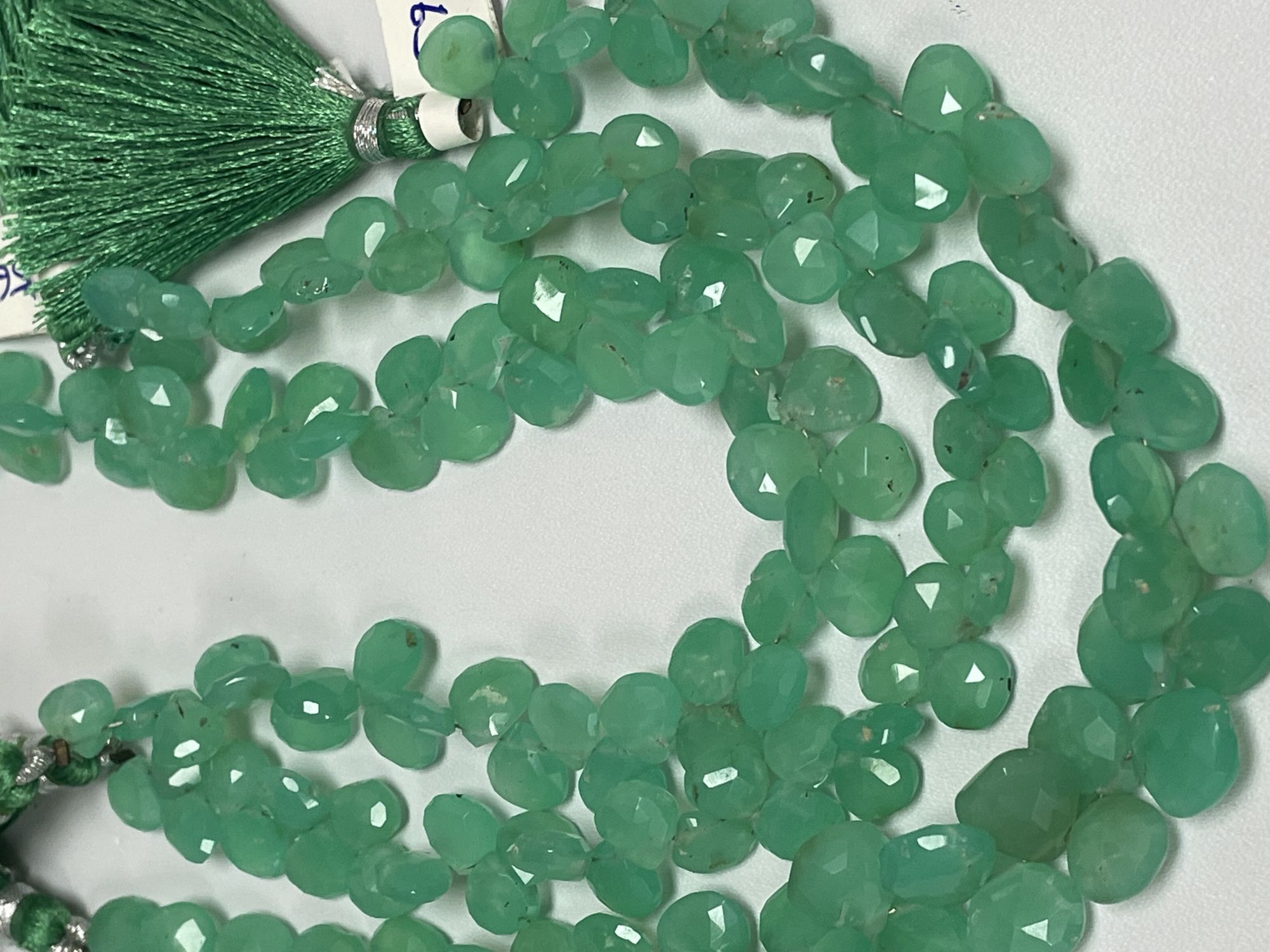 Chyrsoprase Hearts Faceted