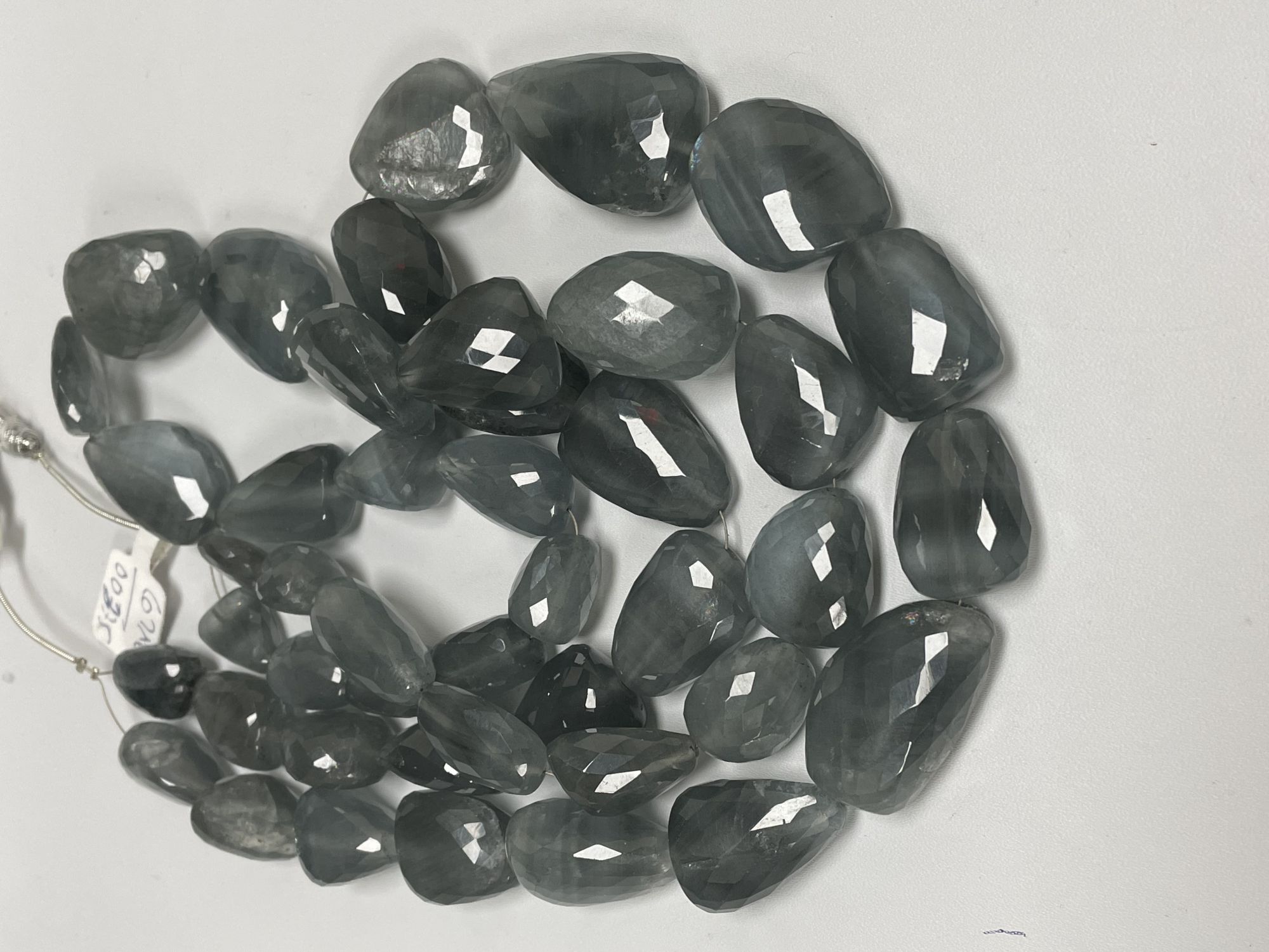 Milky Aquamarine Nugget Faceted