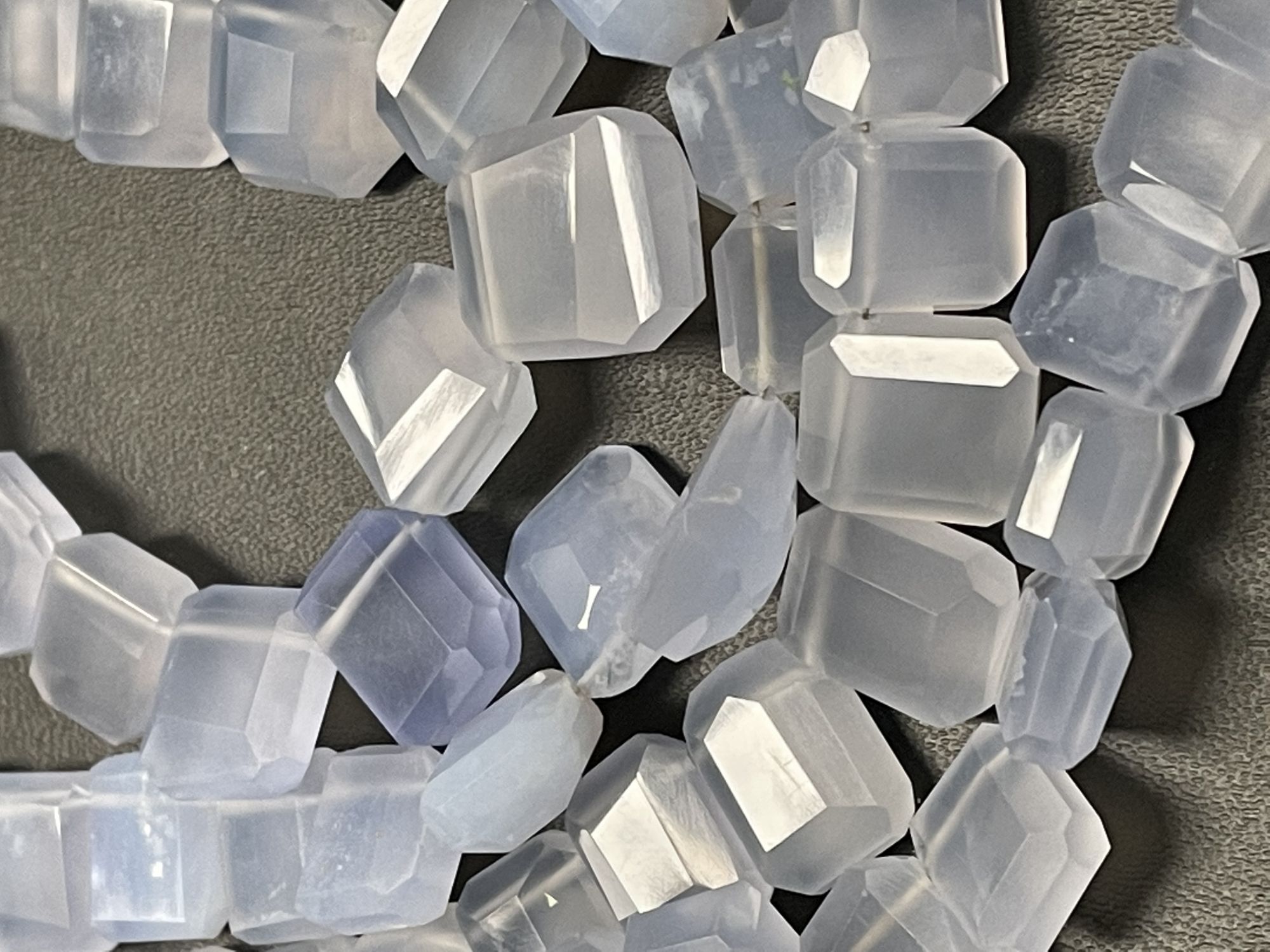 Blue Chalcedony Funky Cut Faceted