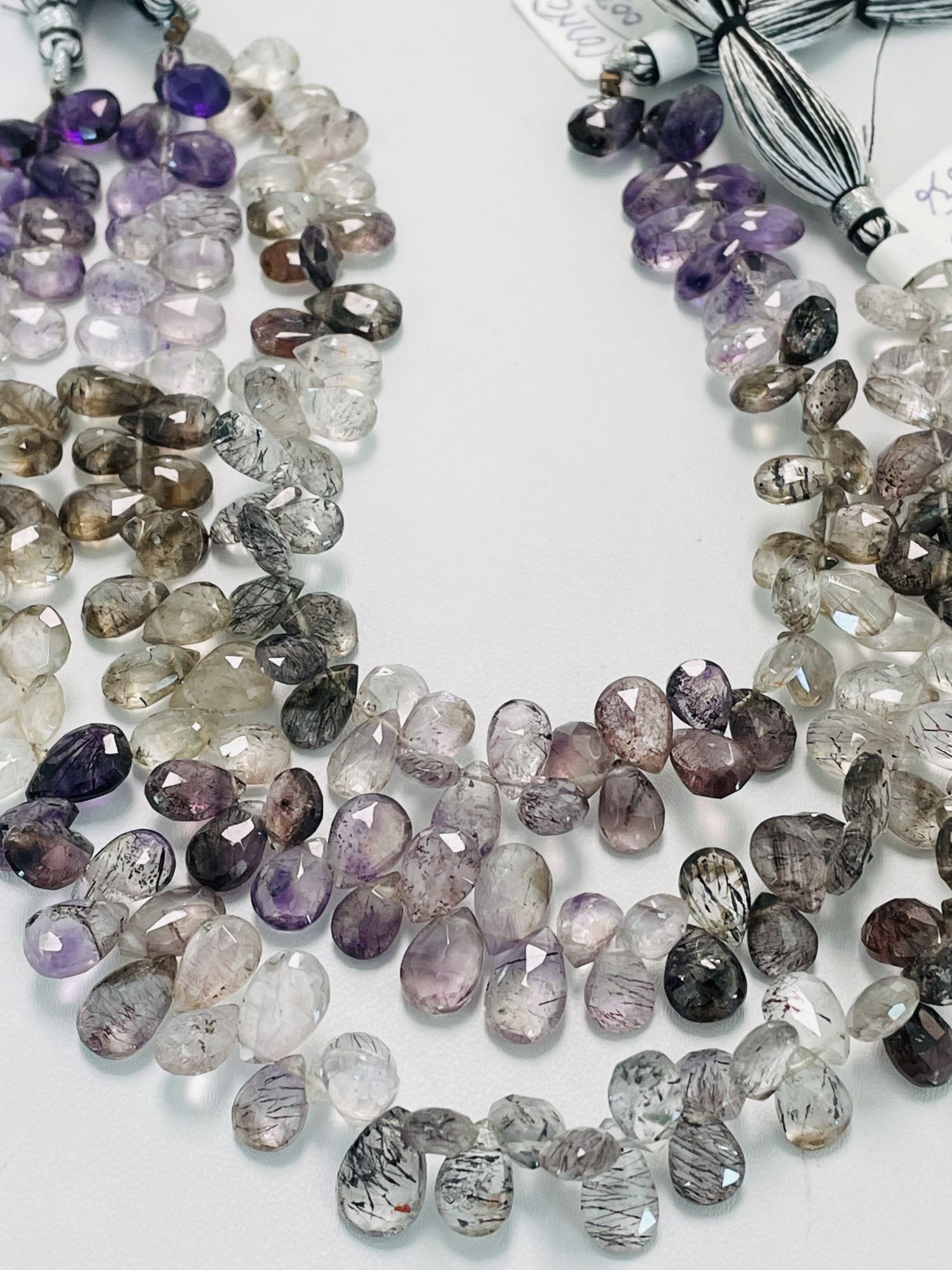 Moss Amethyst Pear Faceted