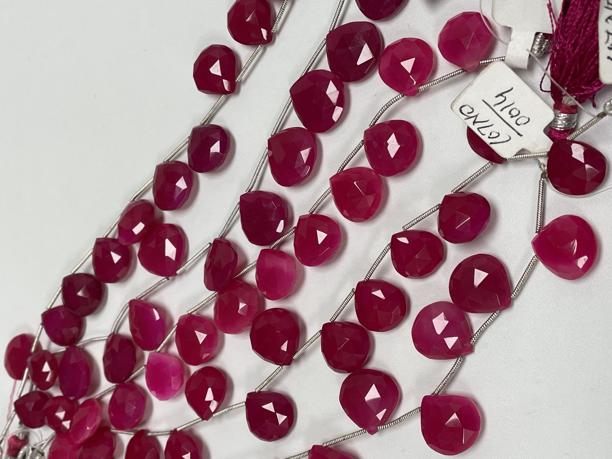 Pink Chalcedony Heart Faceted