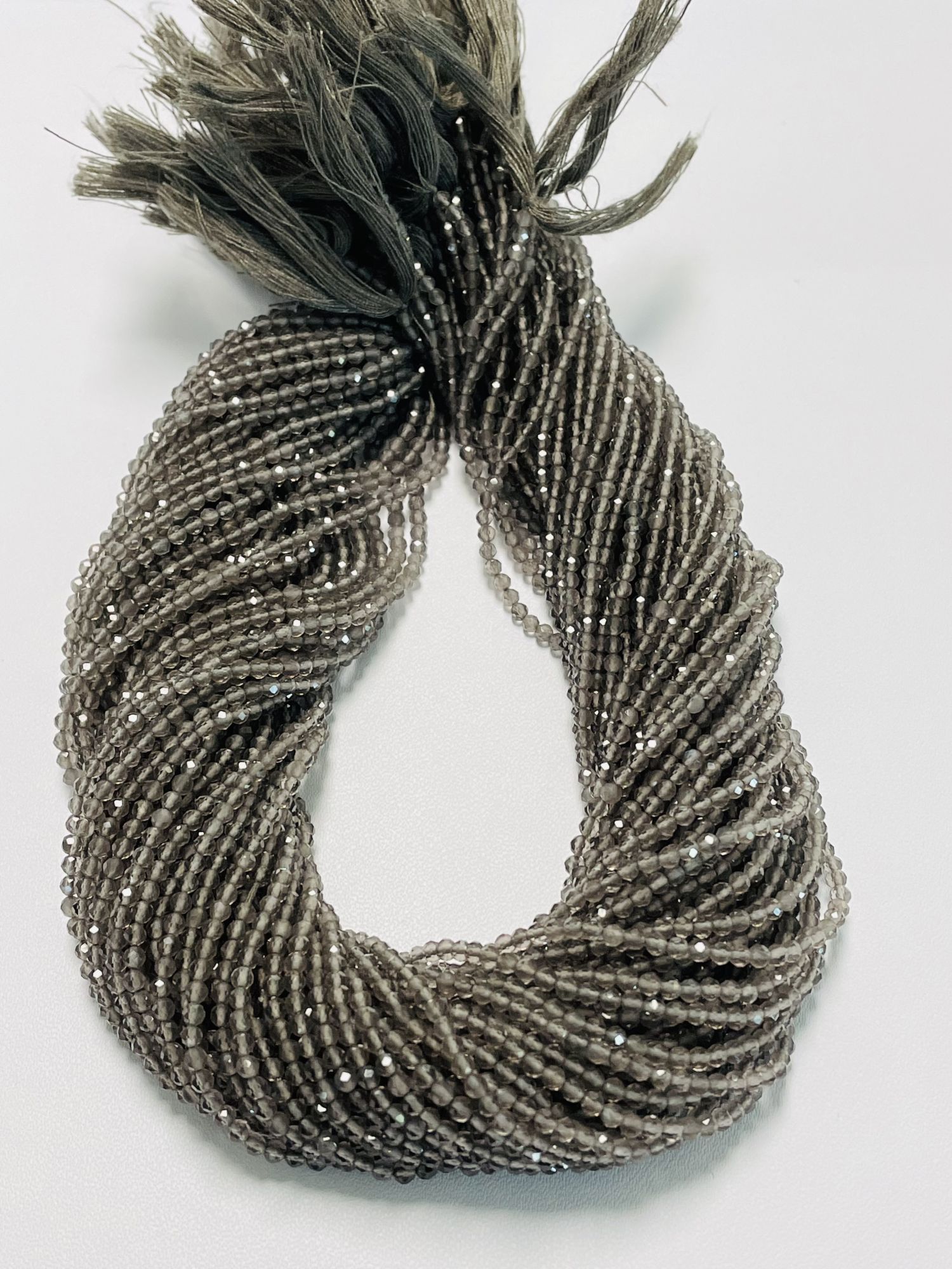 Smoky Quartz Rondelle Faceted