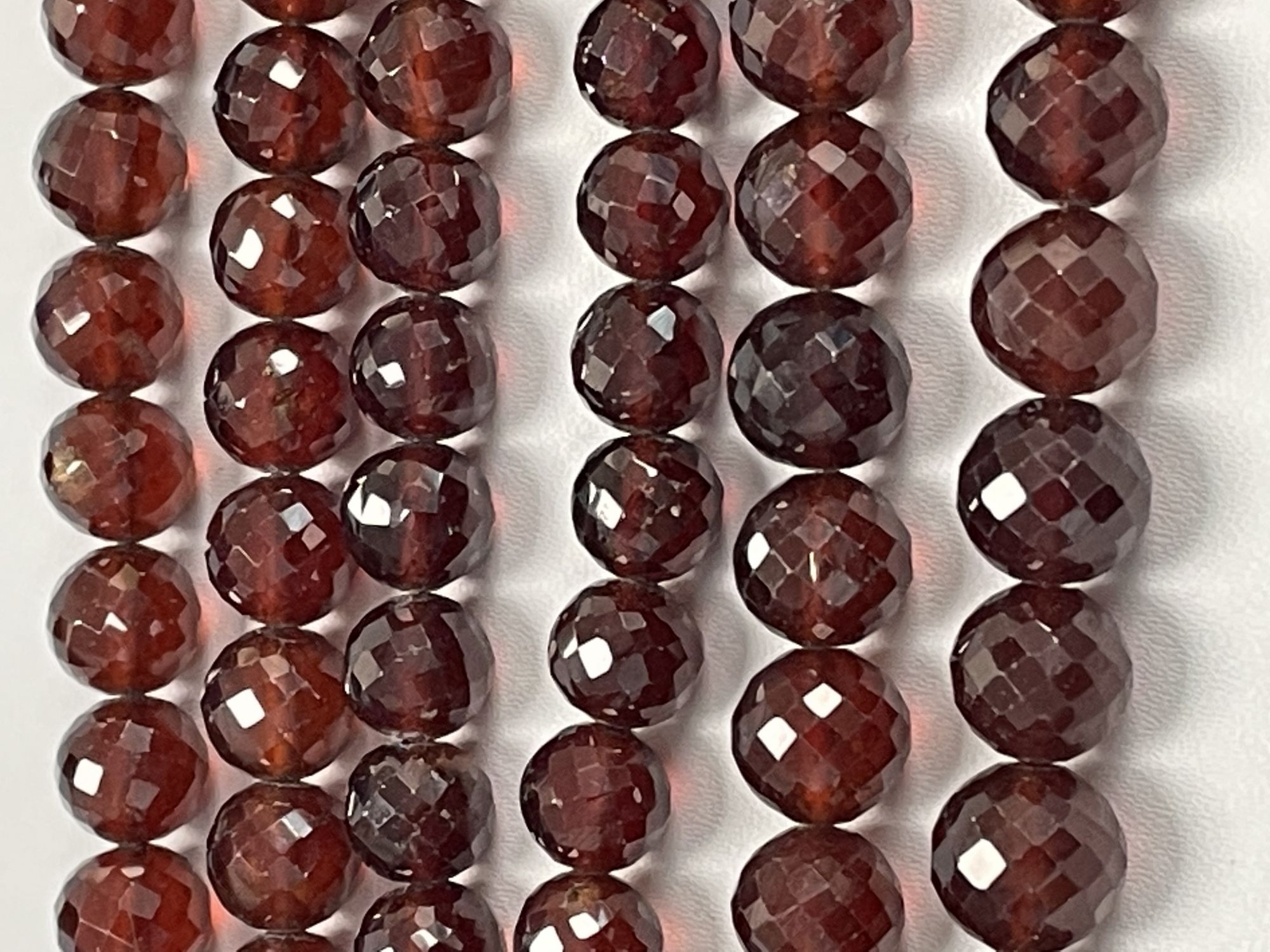 Hessonite Garnet Round Faceted