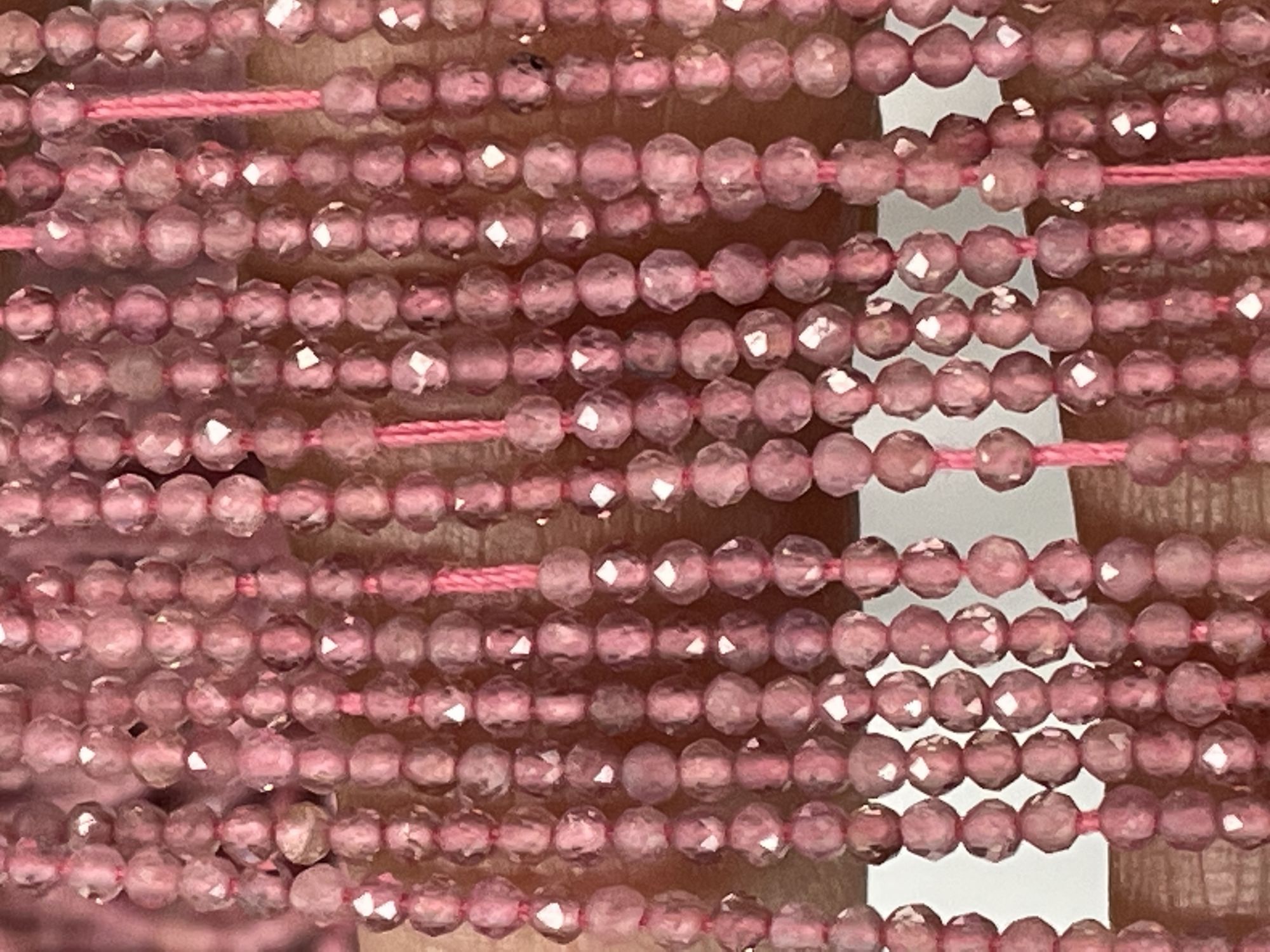 Pink Tourmaline Rondelle Faceted