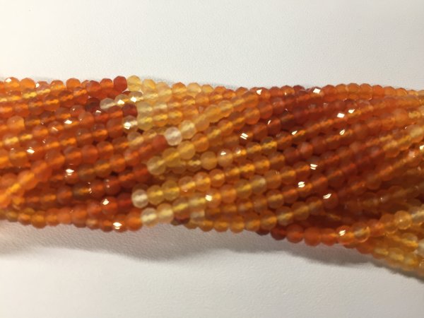 Carnelian Round Faceted