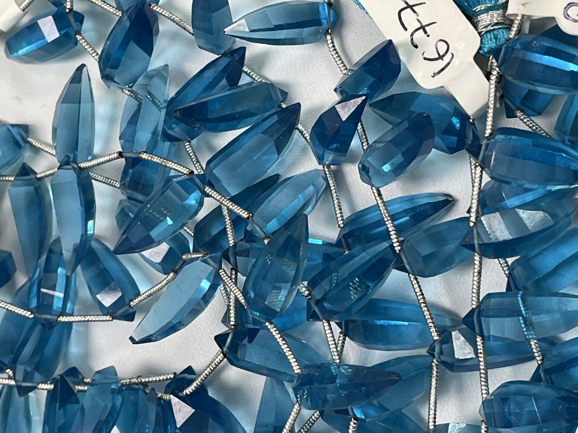 Swiss Blue Hydro Quartz Okra Faceted