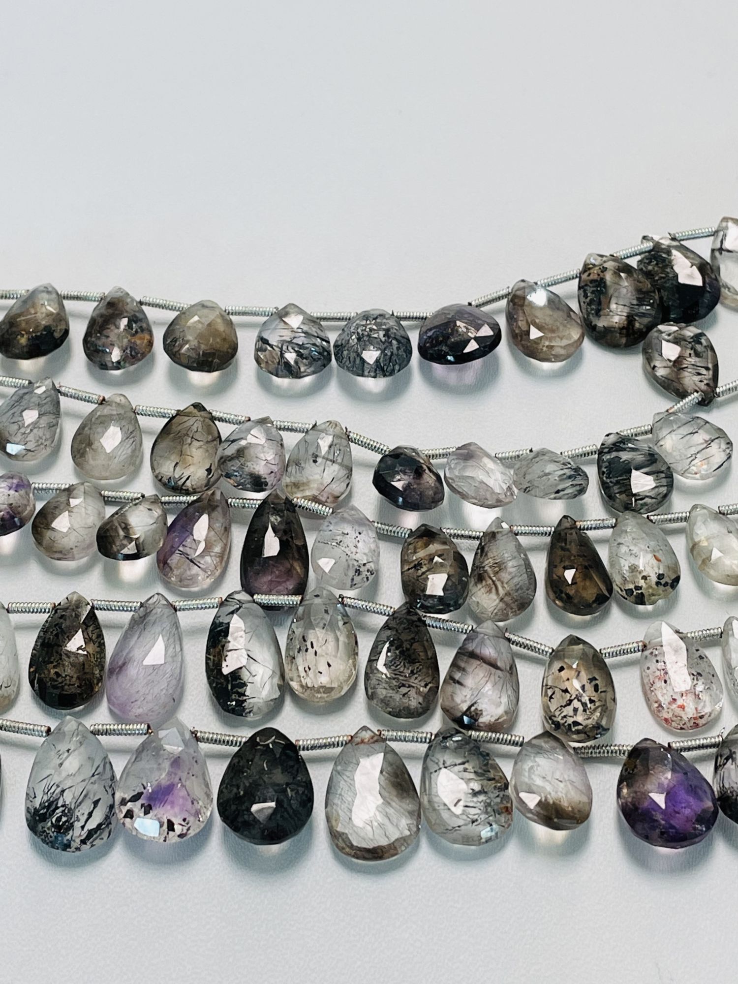 Moss Amethyst Pear Faceted