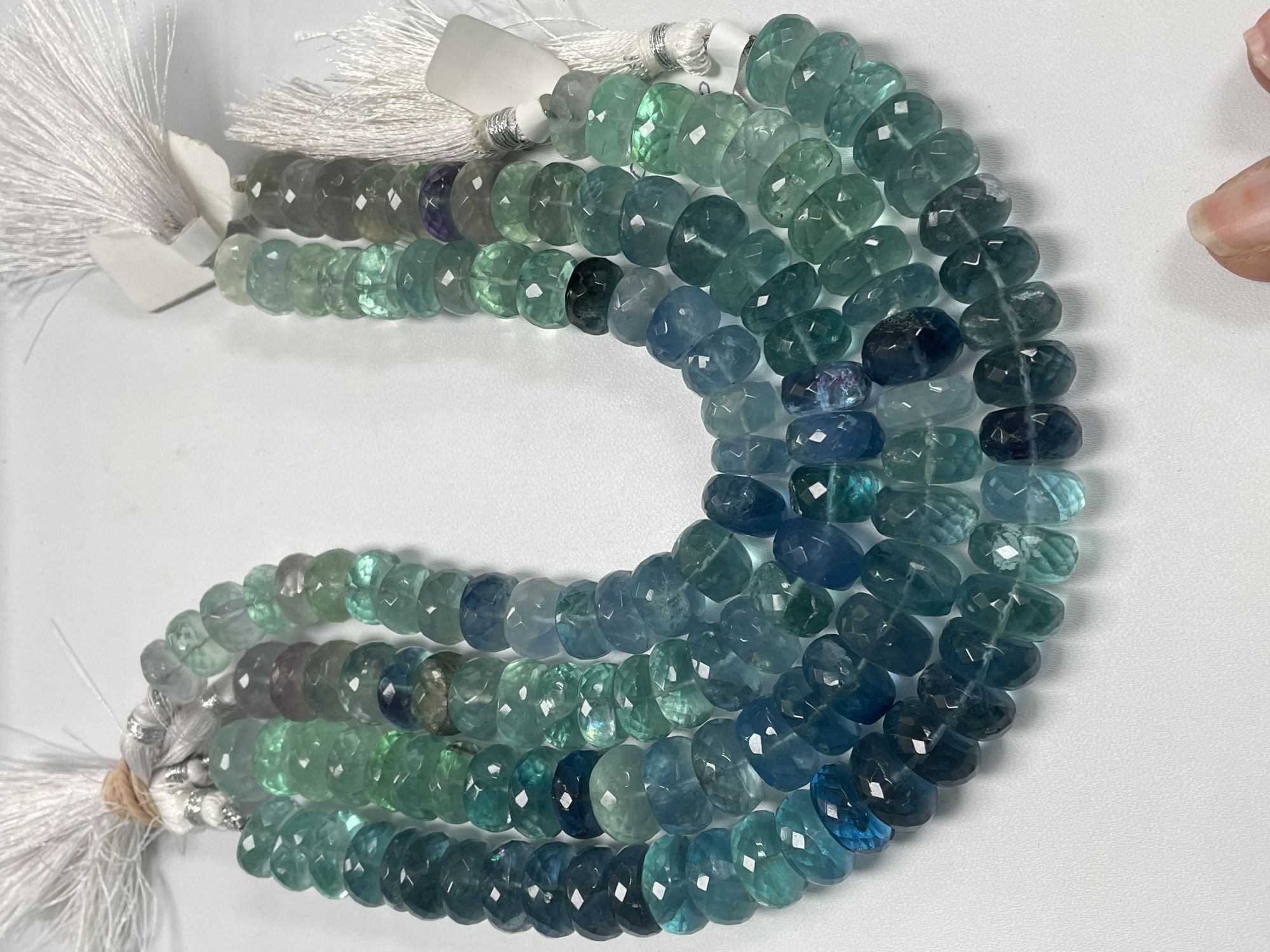 Fluorite Rondelle Faceted