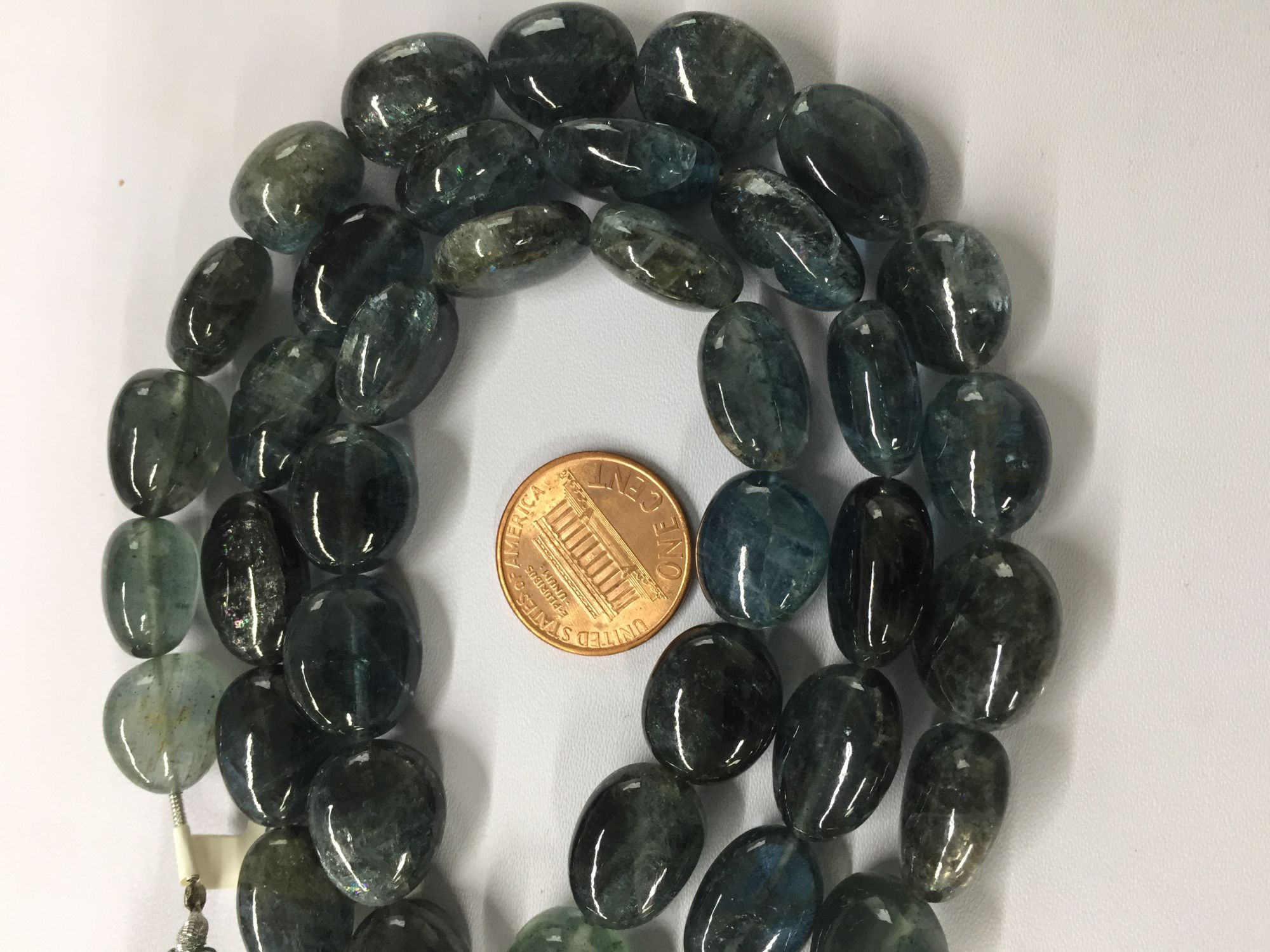 Moss Aquamarine Ovals Smooth