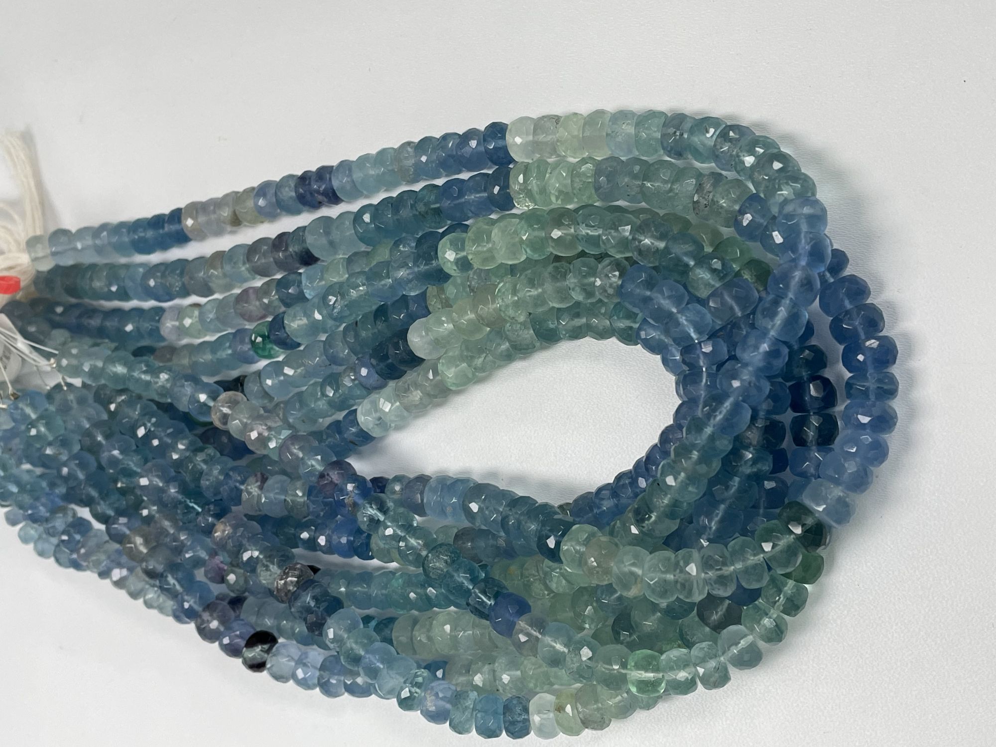 Fluorite Rondelle Faceted