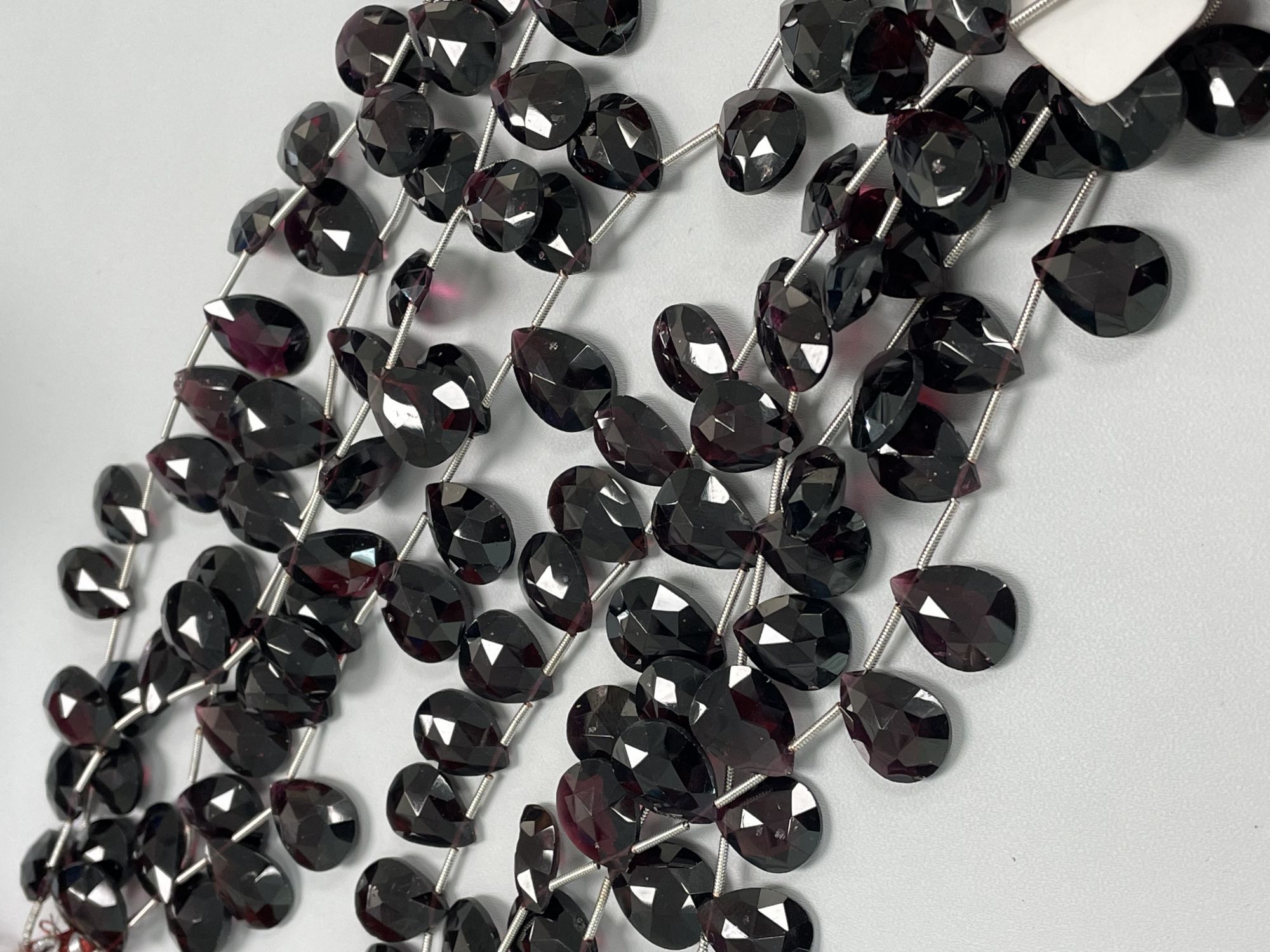 Red Garnet Pear Faceted