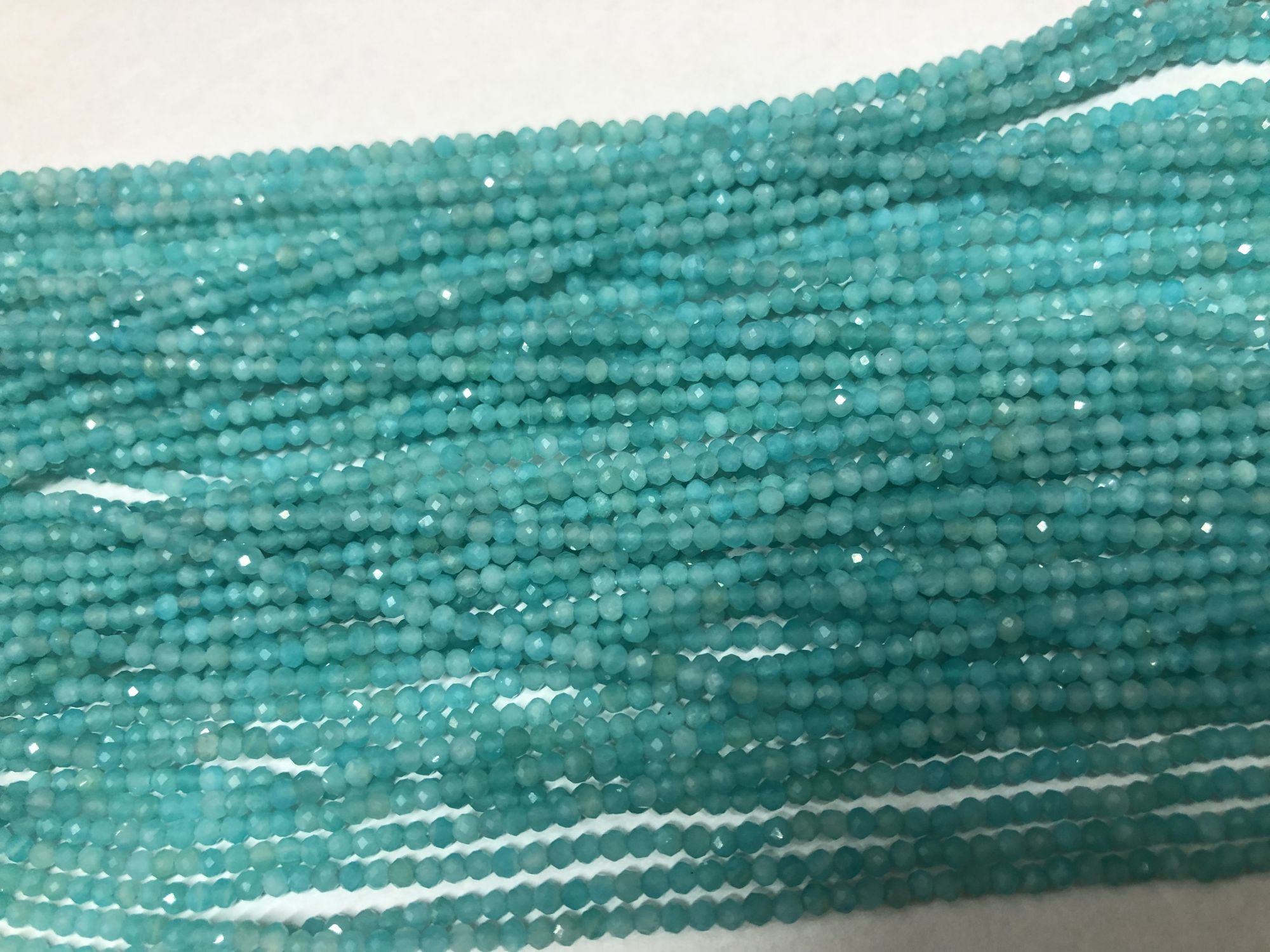 Amazonite Rondelles Faceted