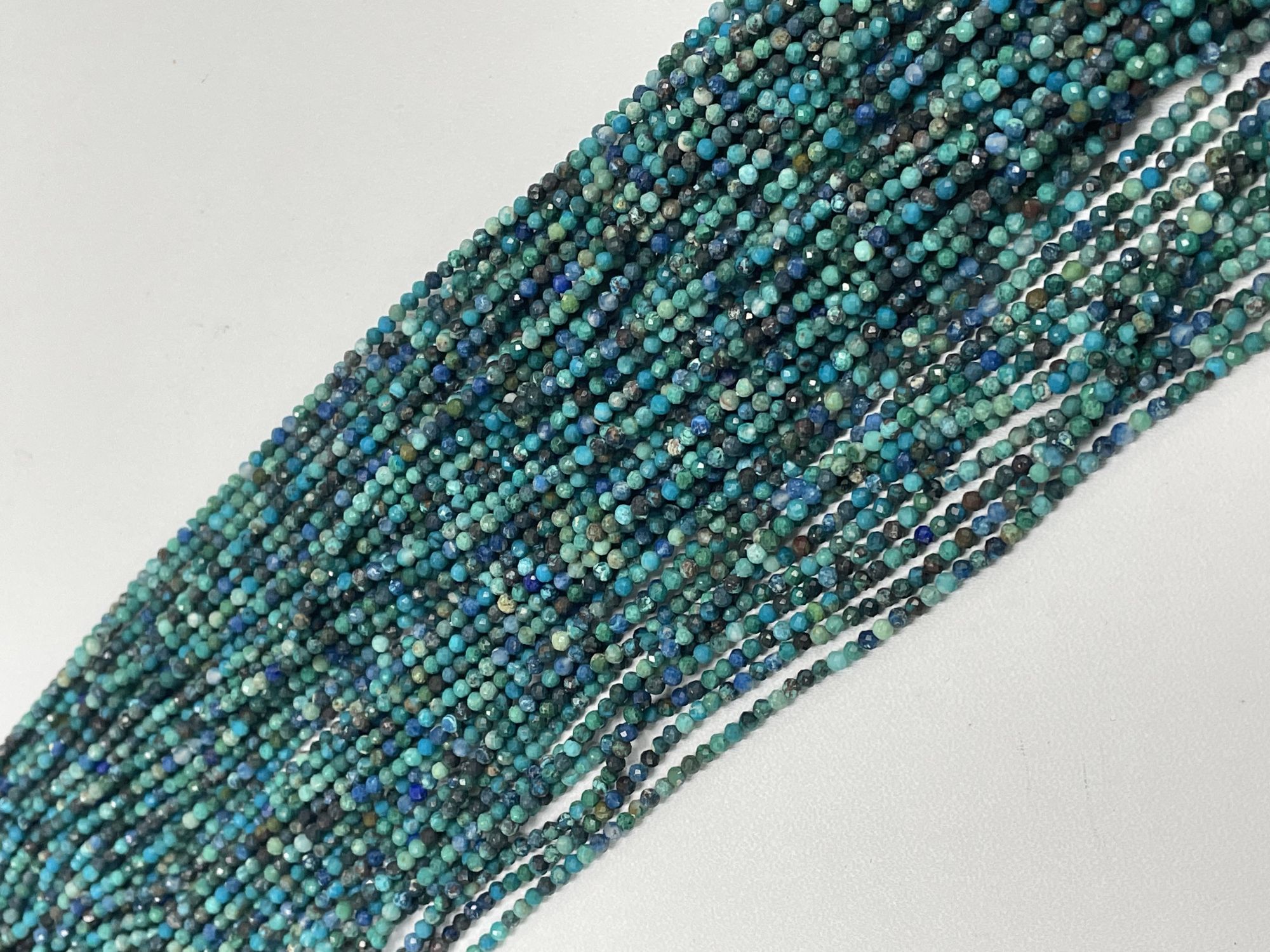 Chrysocolla Rondelle Faceted