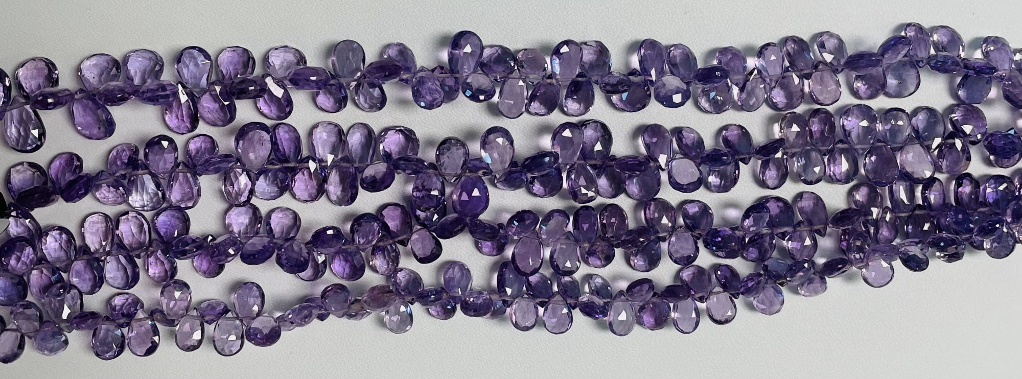Purple Amethyst Pear Faceted