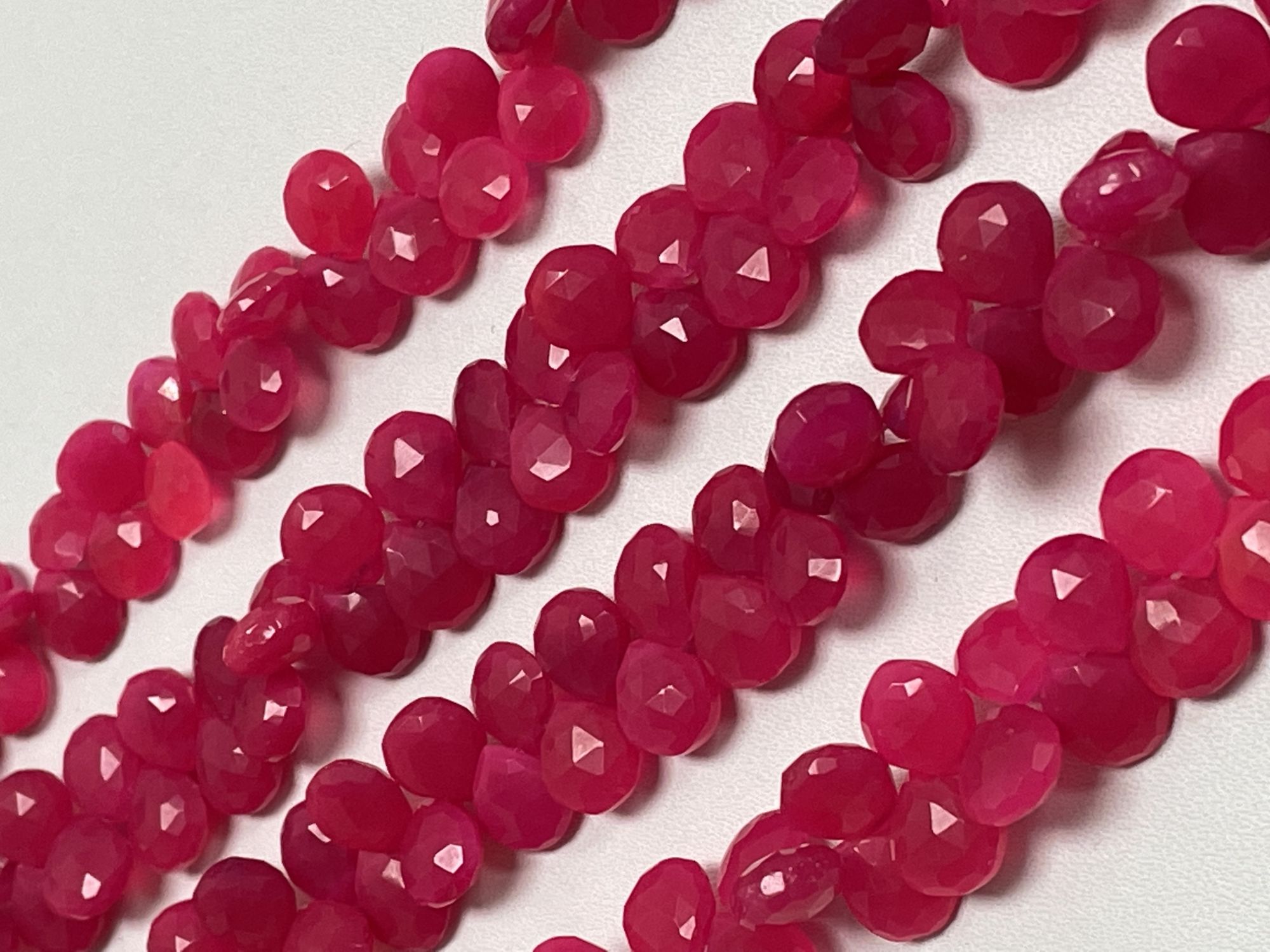 Chalcedony Heart Faceted