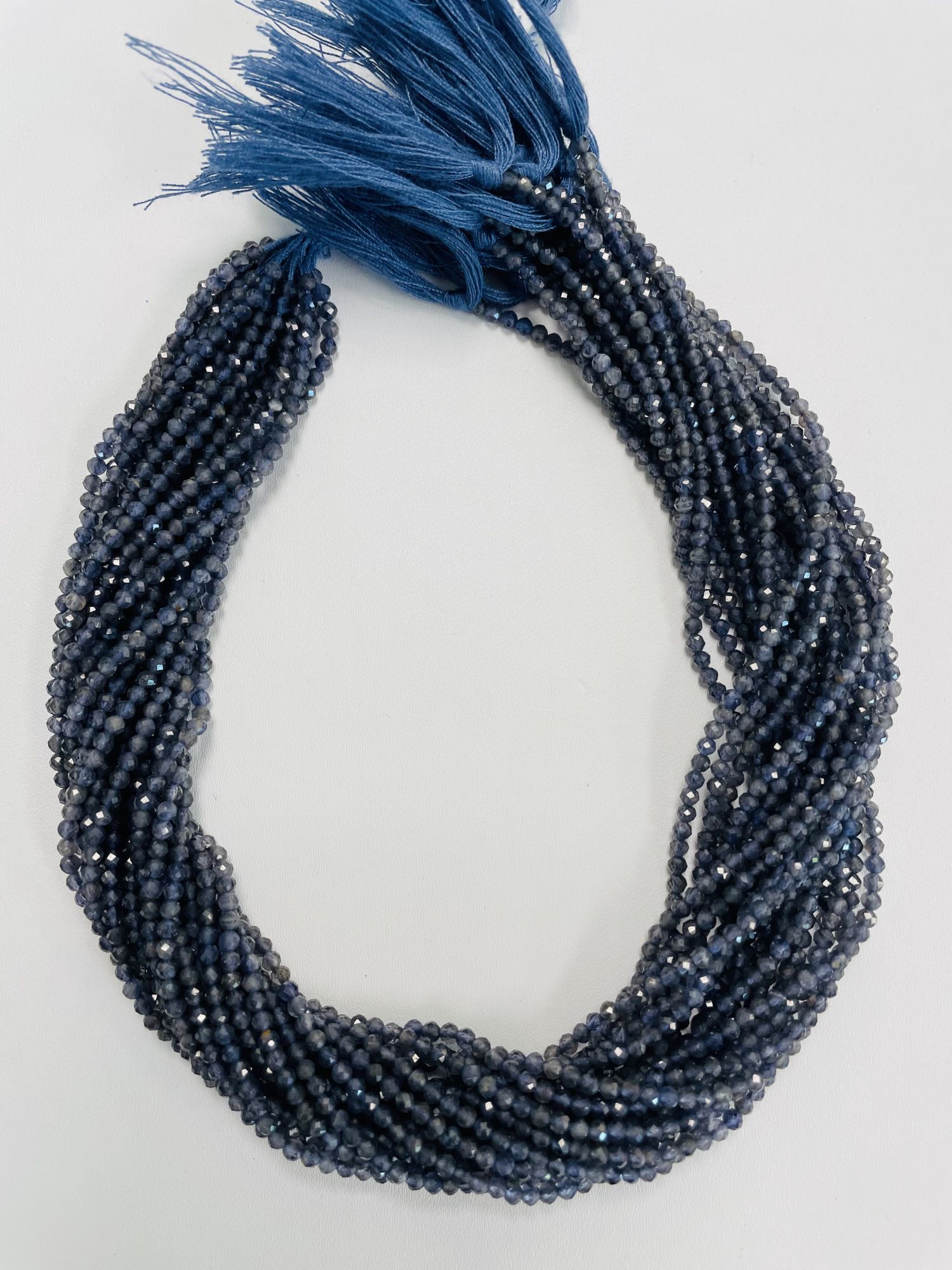 Iolite Rondelle Faceted