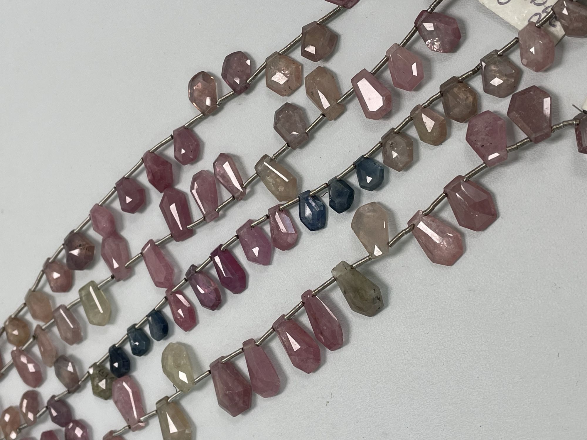 Multi Color Sapphire Funky Cut Faceted