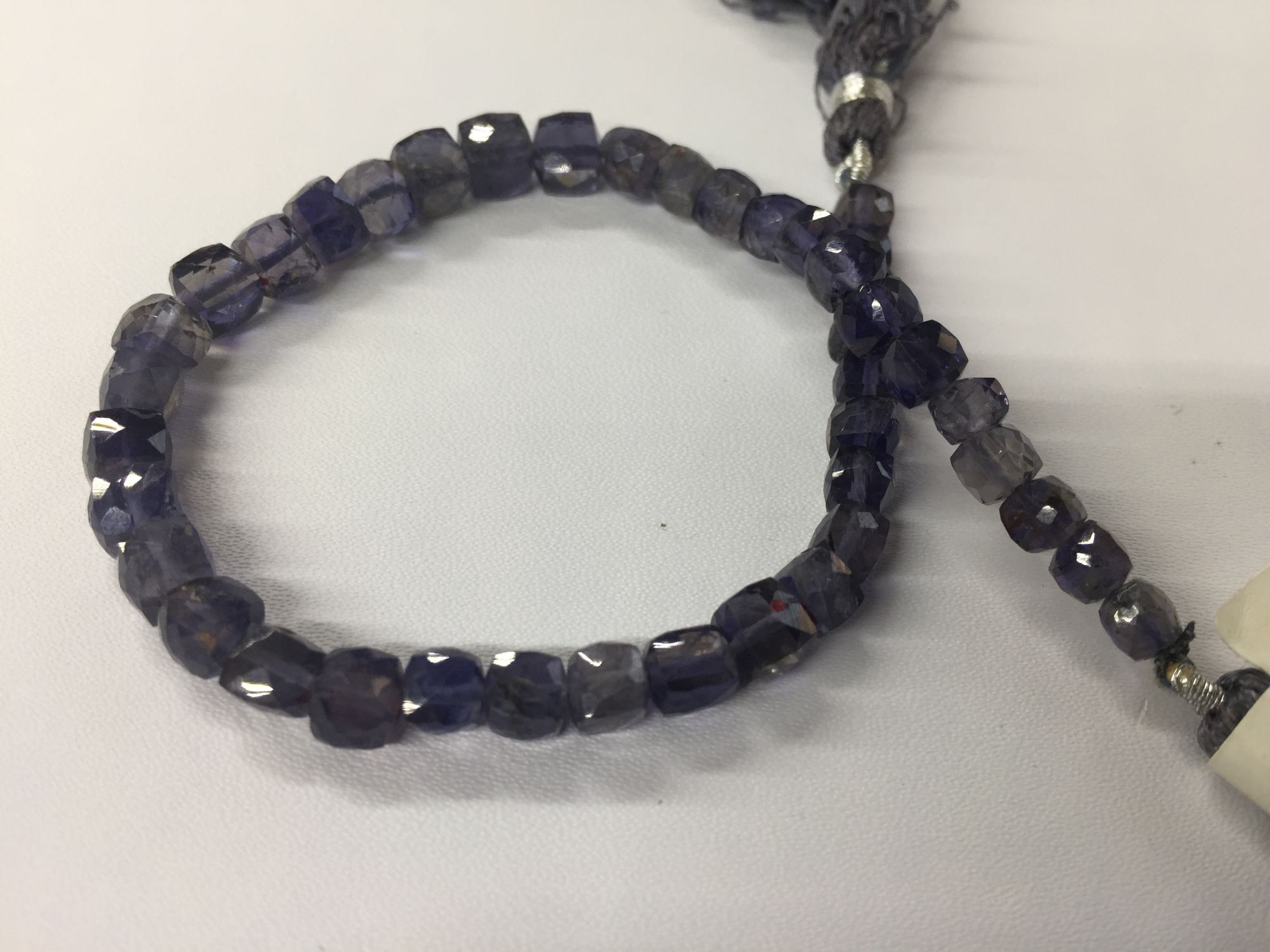 Iolite Cubes Faceted