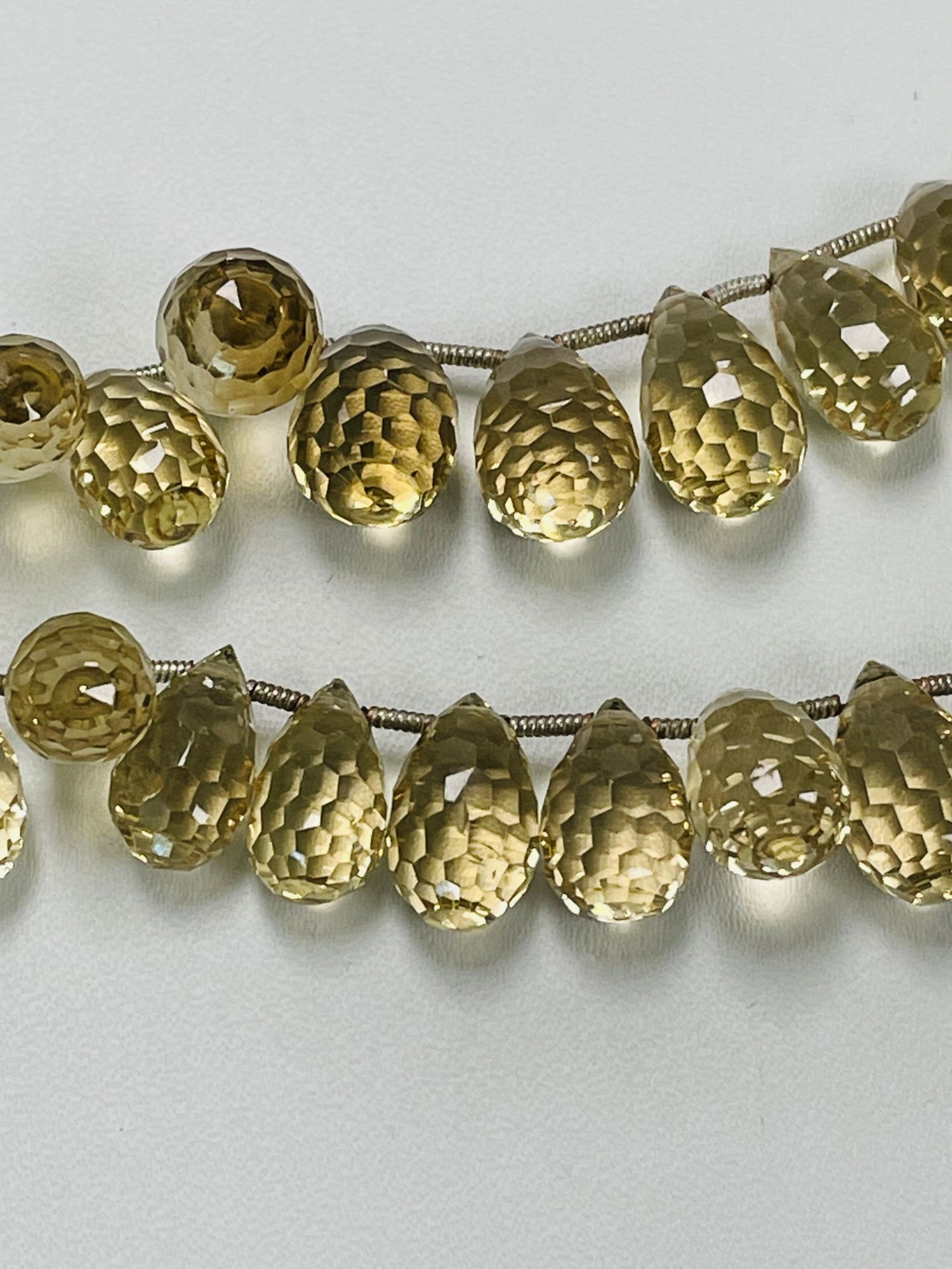 Citrine Drop Faceted