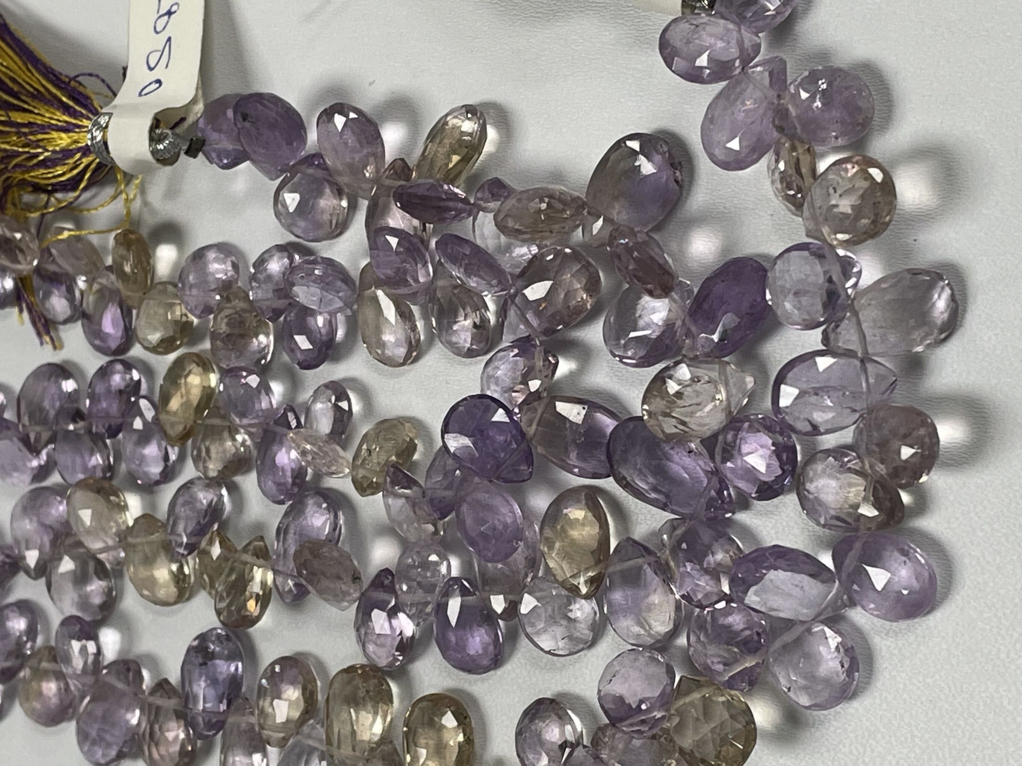 Ametrine Pear Faceted