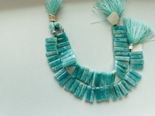 Amazonite Rectangles Faceted