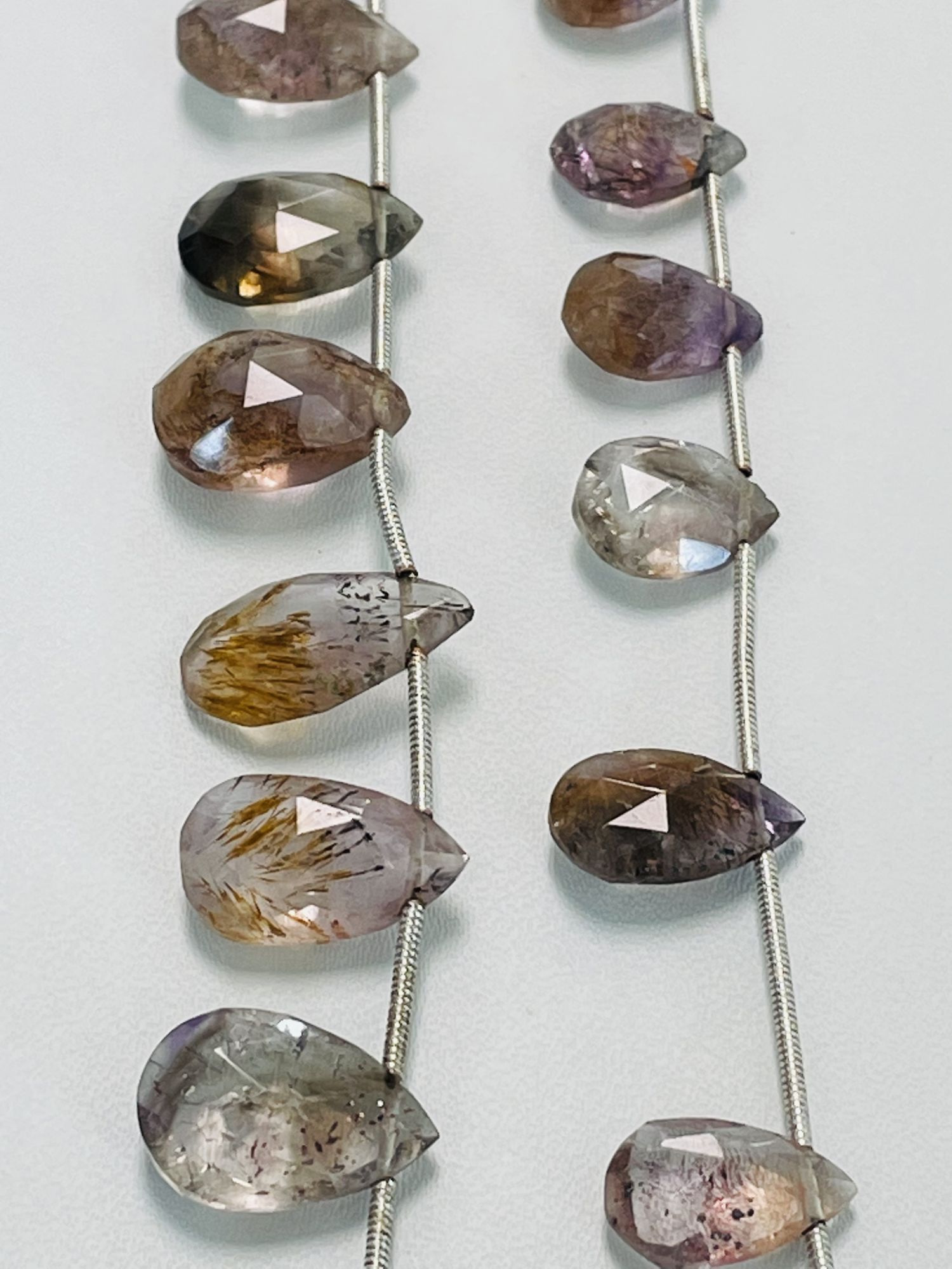 Moss Amethyst Pear Faceted