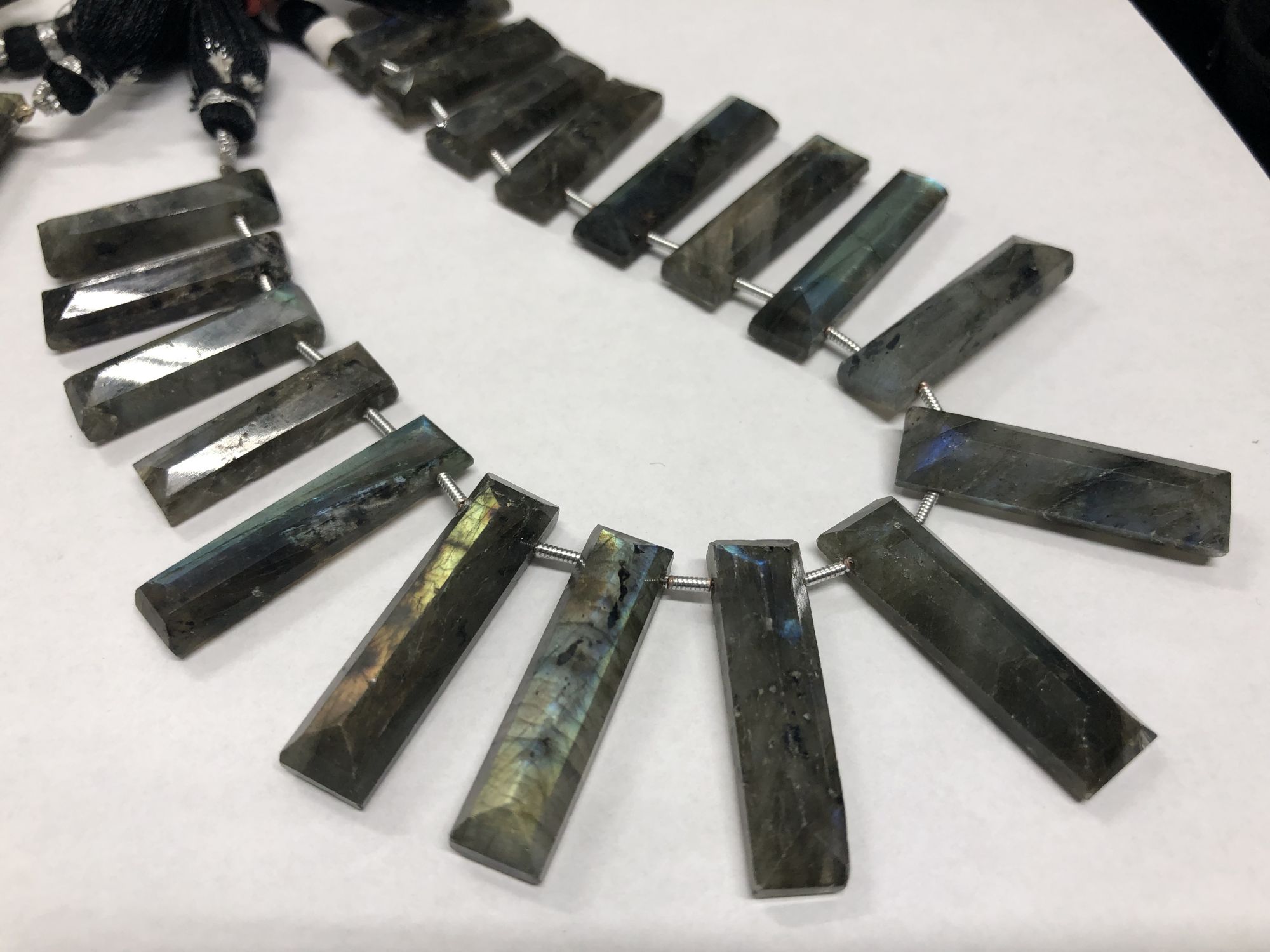 Labradorite Rectangles Faceted