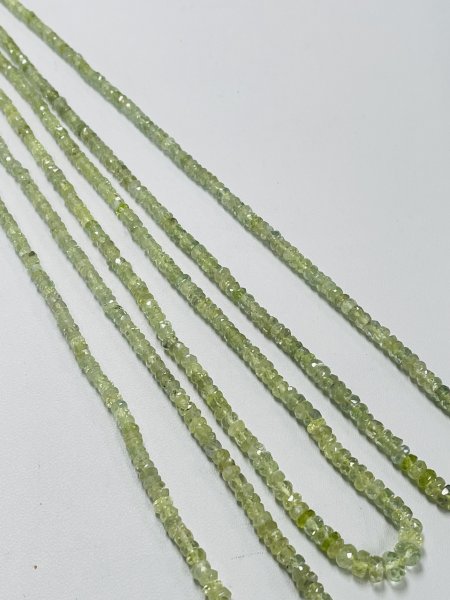Chrysoberyl Rondelle Faceted