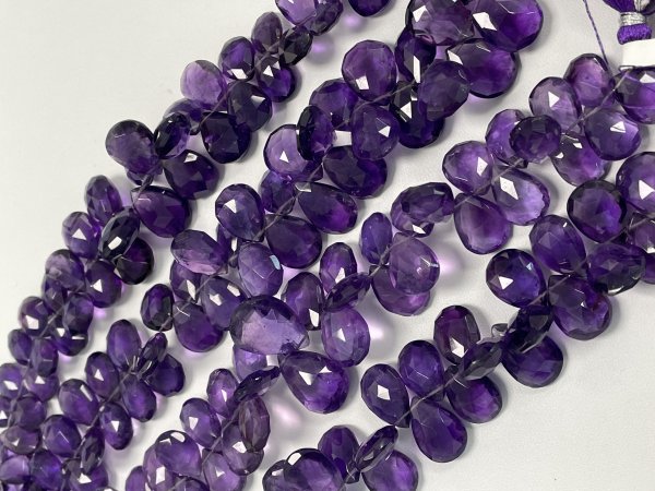 Purple Amethyst Pear Faceted
