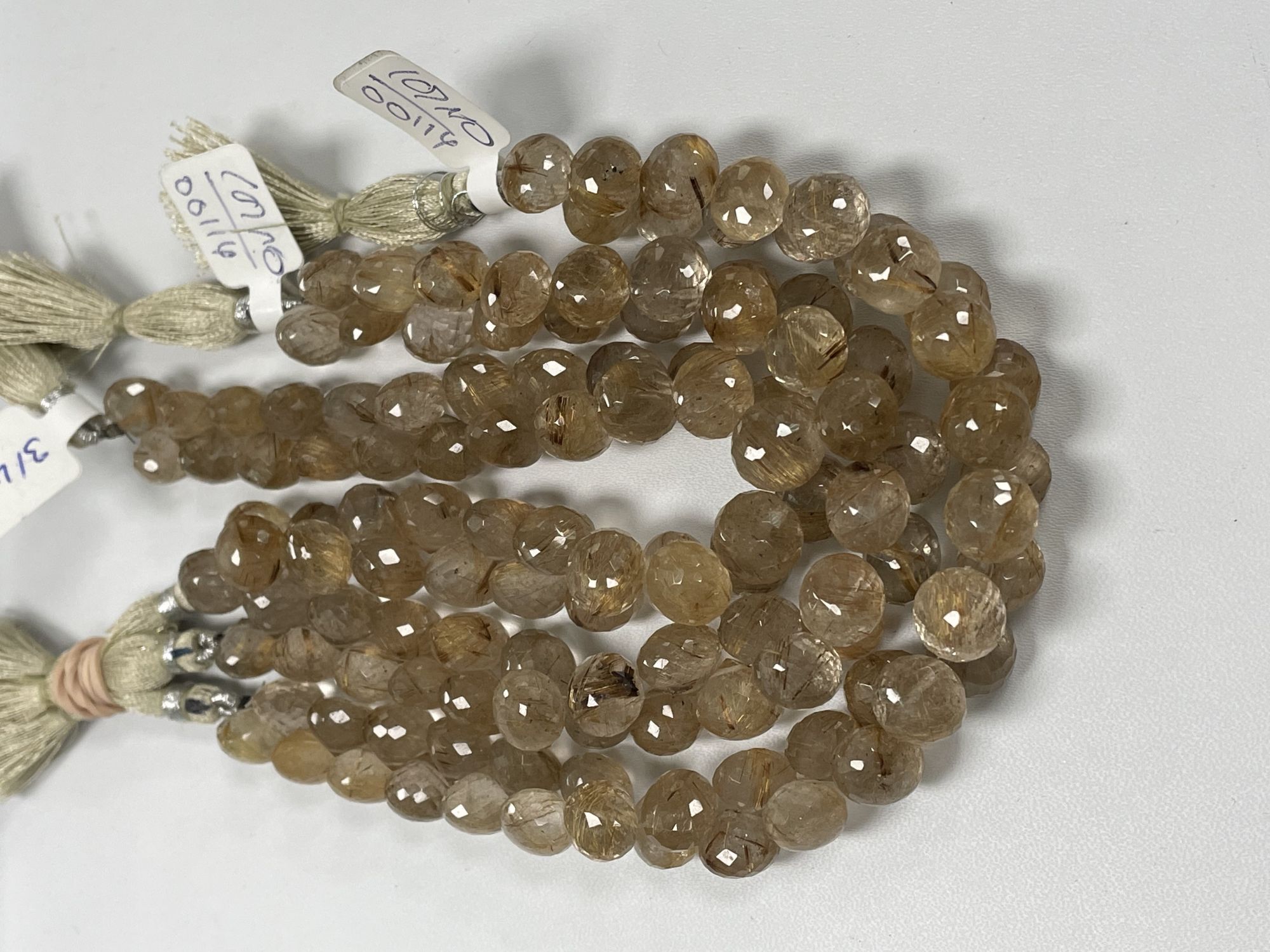 Golden Rutilated Quartz Onion Faceted