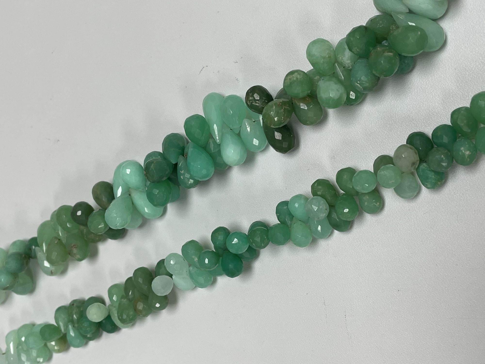 Chrysoprase Drop Faceted