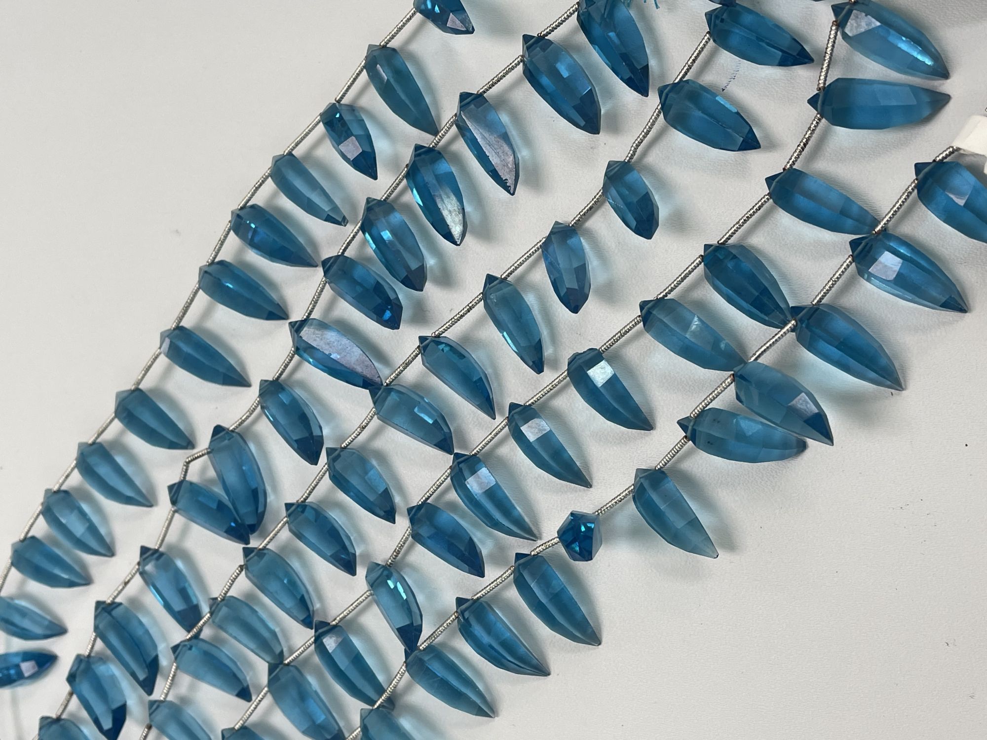 Swiss Blue Hydro Quartz Okra Faceted