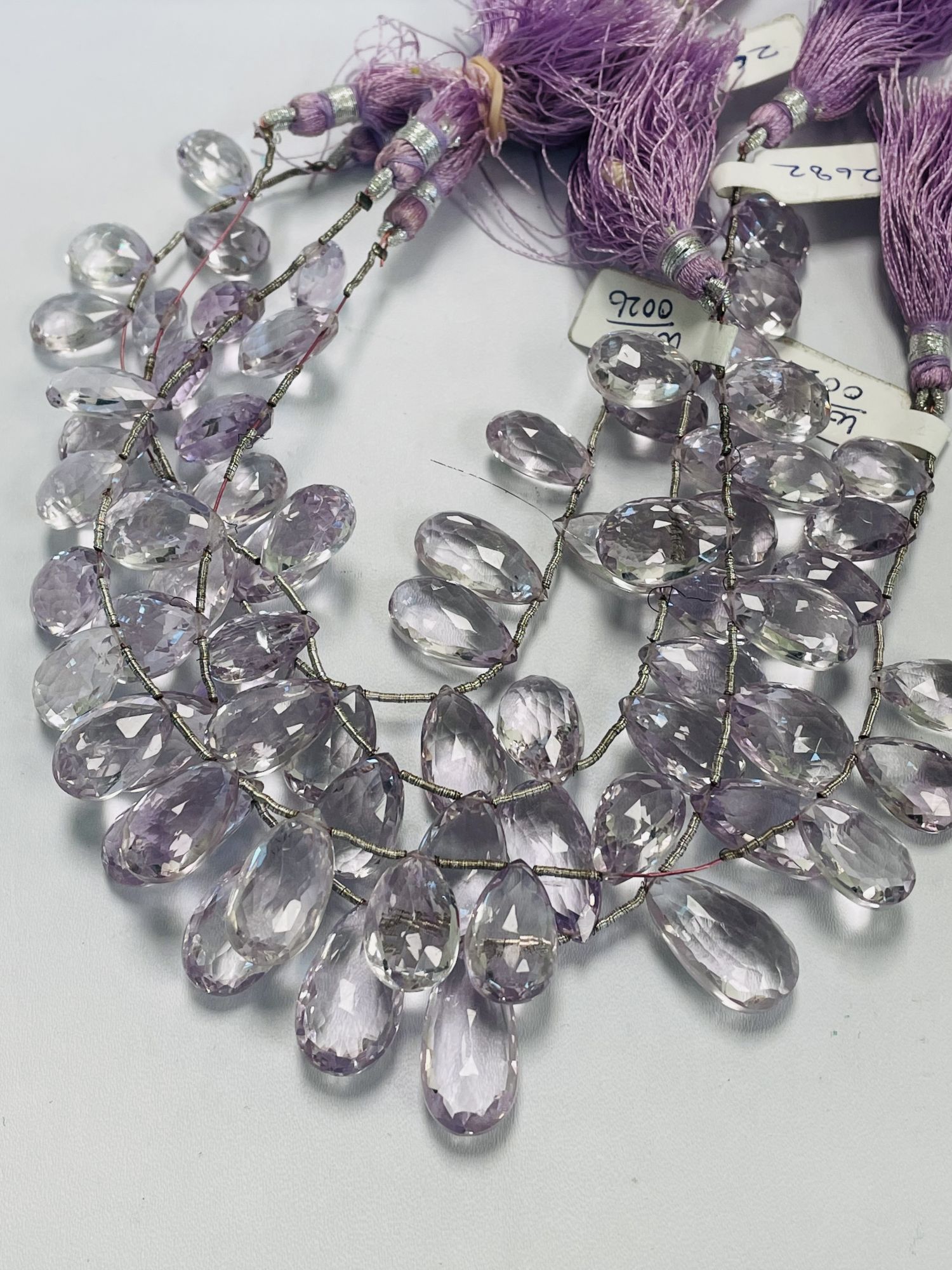 Pink Amethyst Pear Faceted