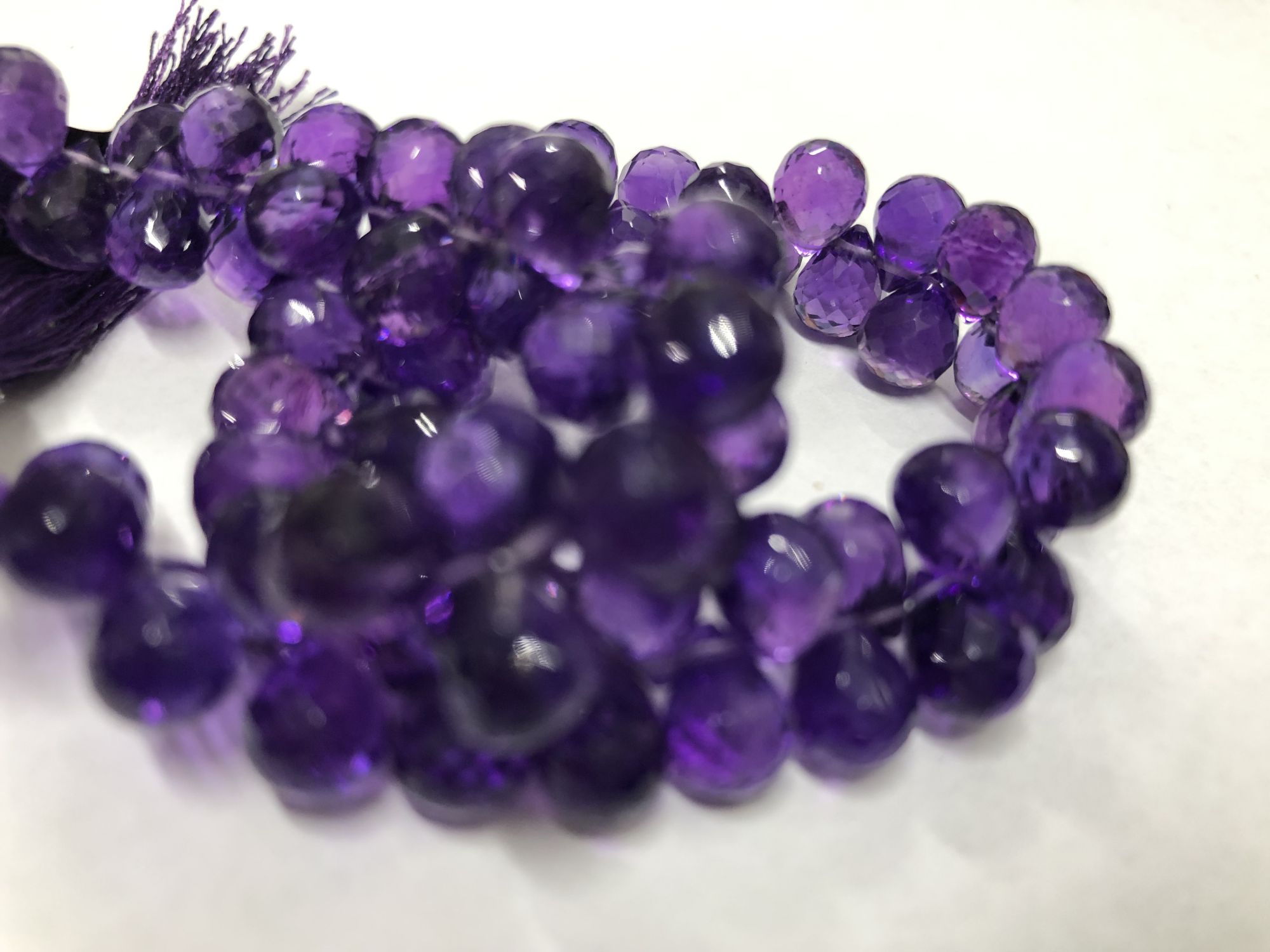 Amethyst Drops Faceted