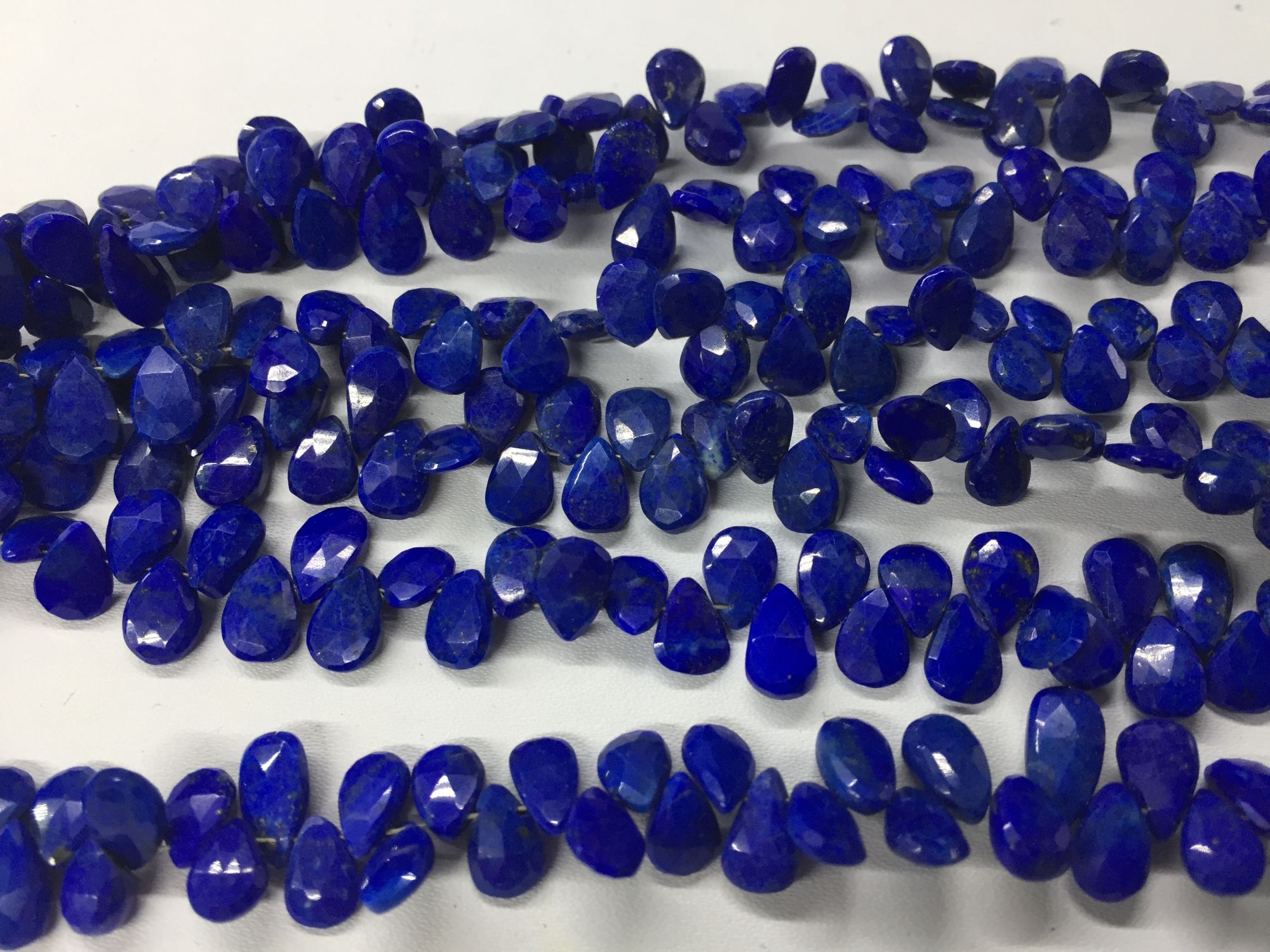 Lapis Pear Faceted