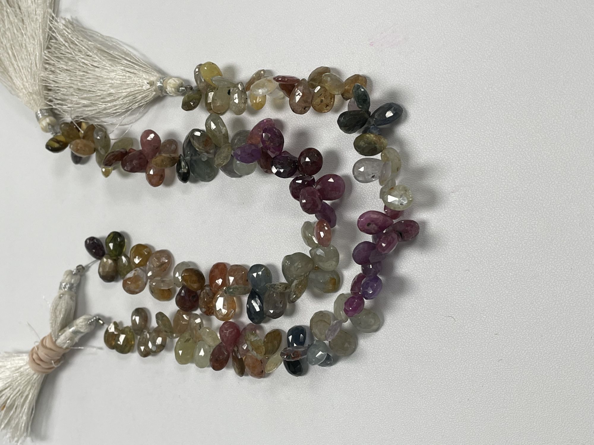 Multi Color Sapphire Pear Faceted