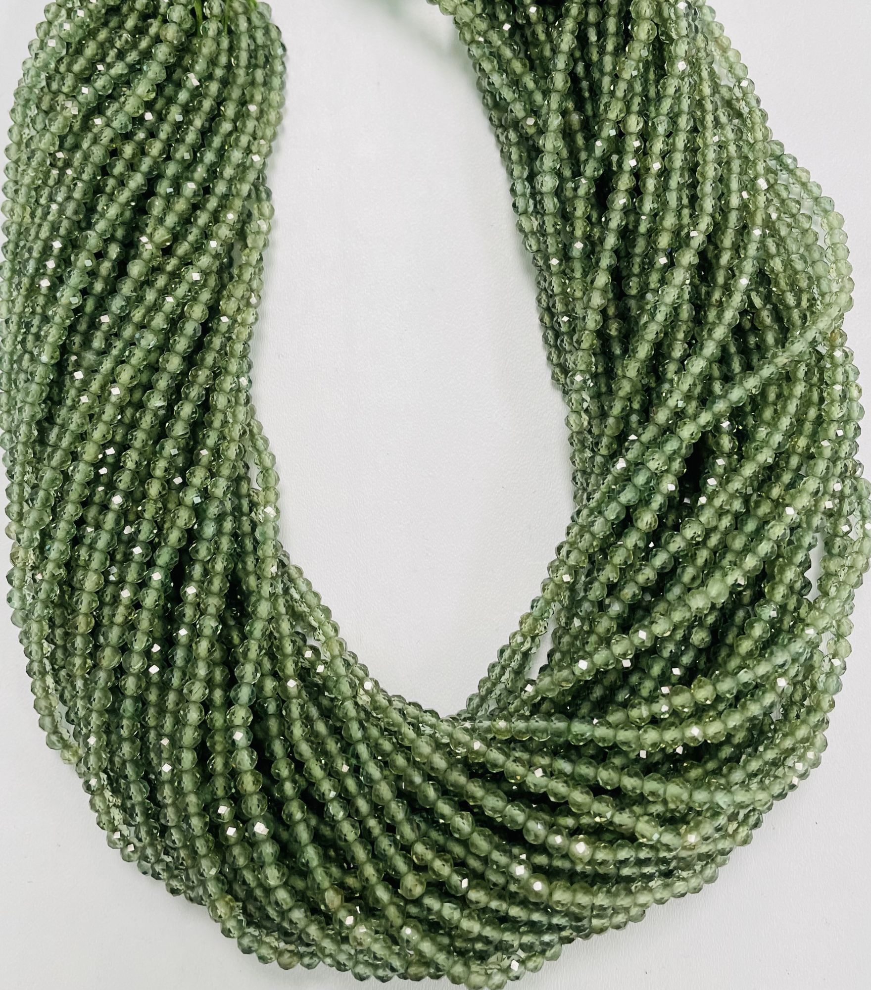 Apatite Rondelle Faceted