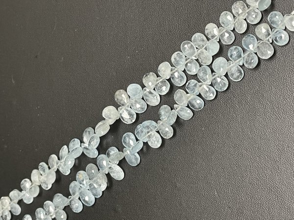 Aquamarine Pear Faceted