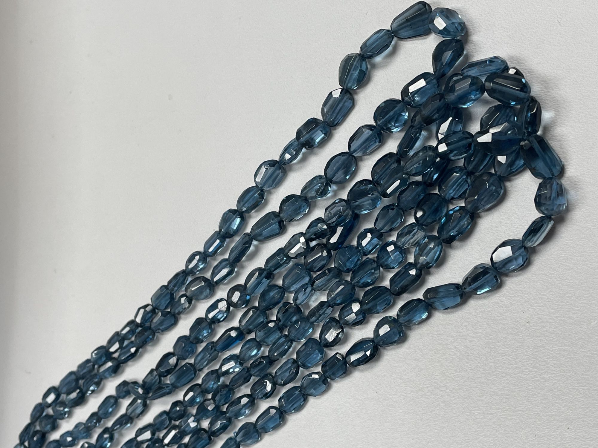 London Blue Topaz Nugget Faceted