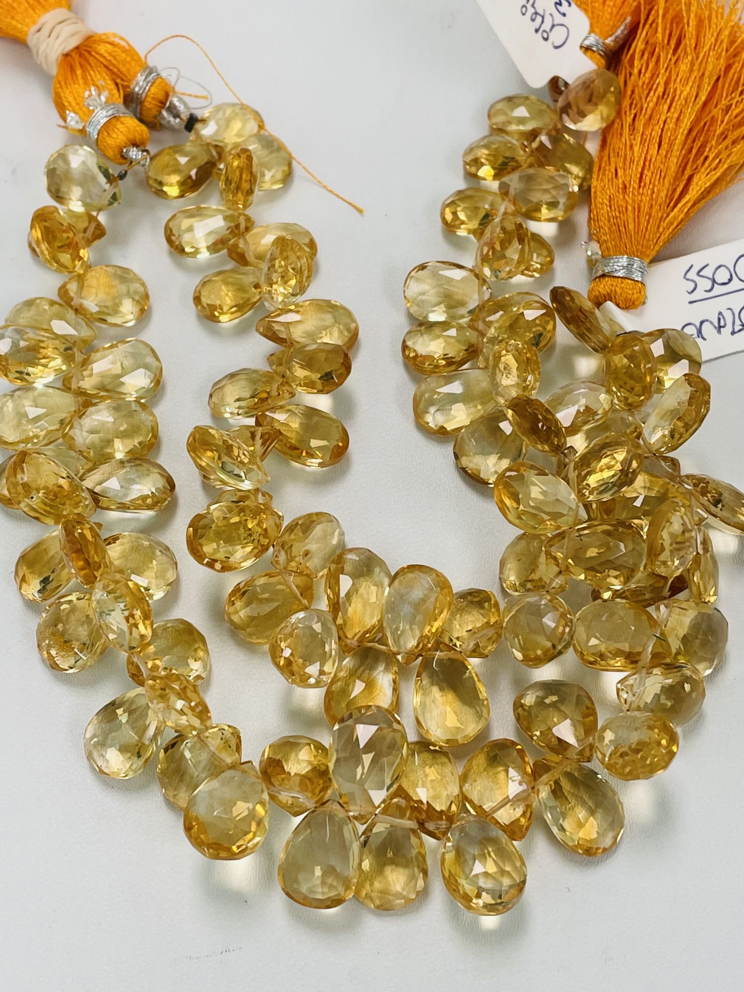 Citrine Pear Faceted