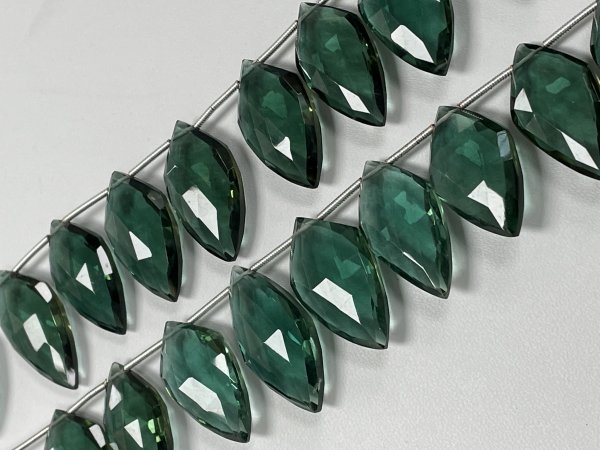 Green Hydro Quartz Arrowhead Faceted