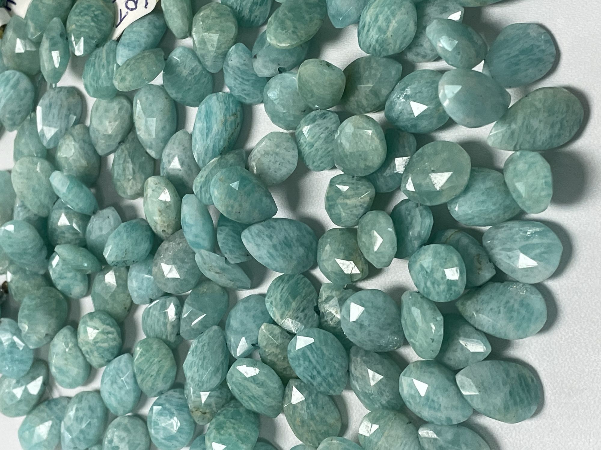 Amazonite Pear Faceted