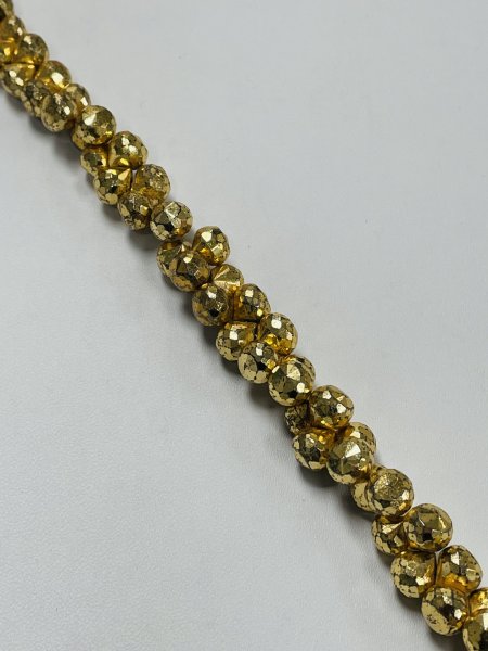 Gold Coated Pyrite  Onions Faceted