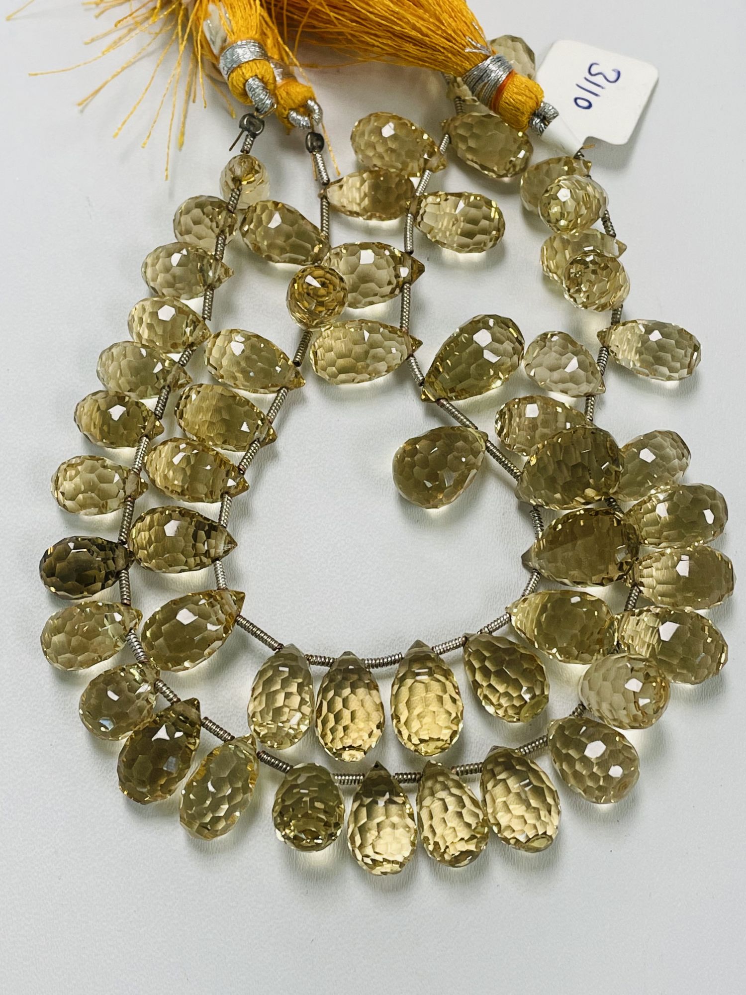 Citrine Drop Faceted