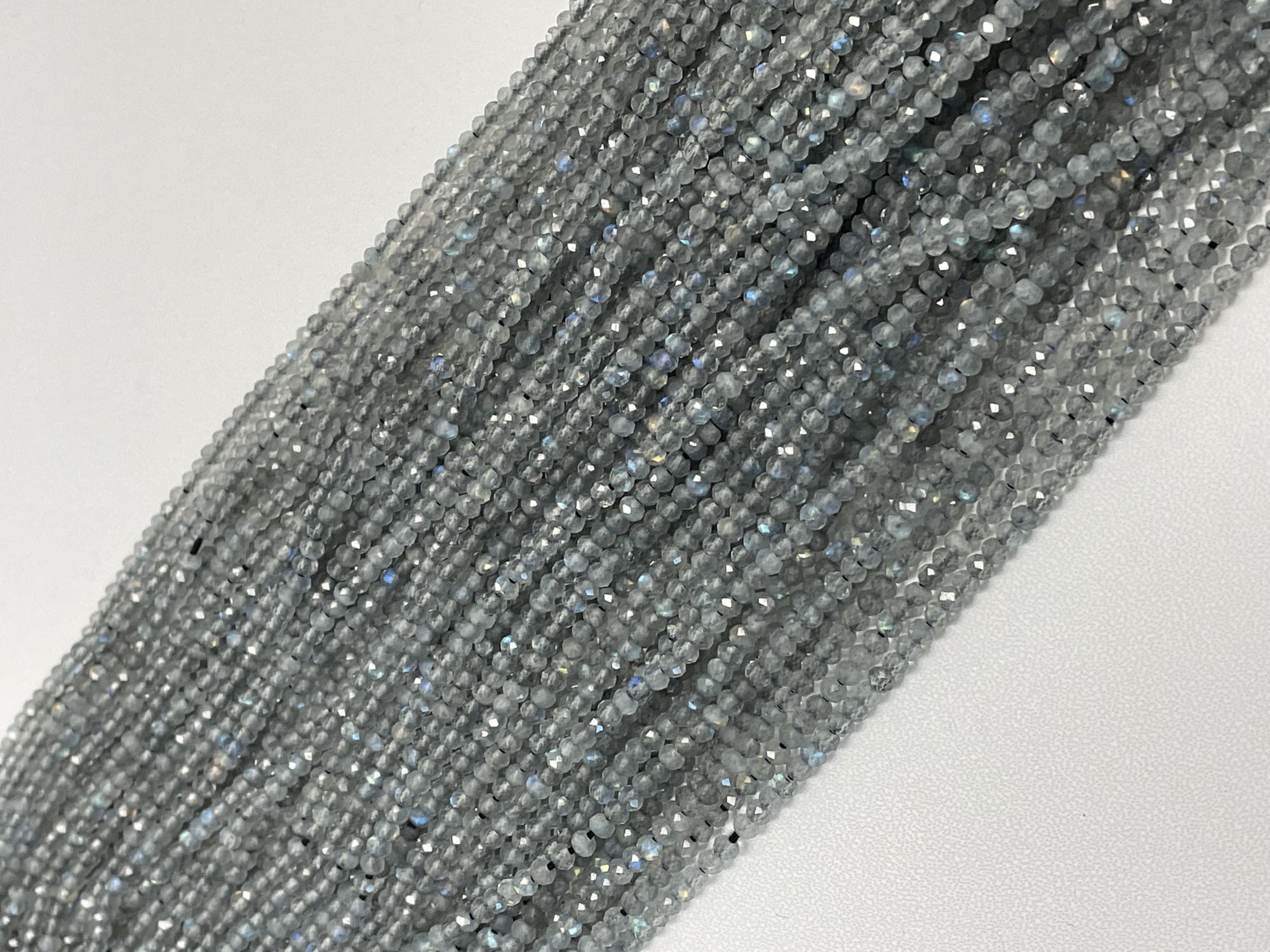 Labradorite Rondelle Faceted