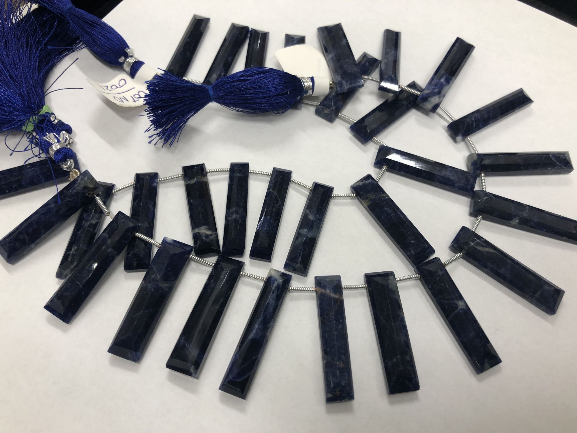 Sodalite Rectangles Faceted