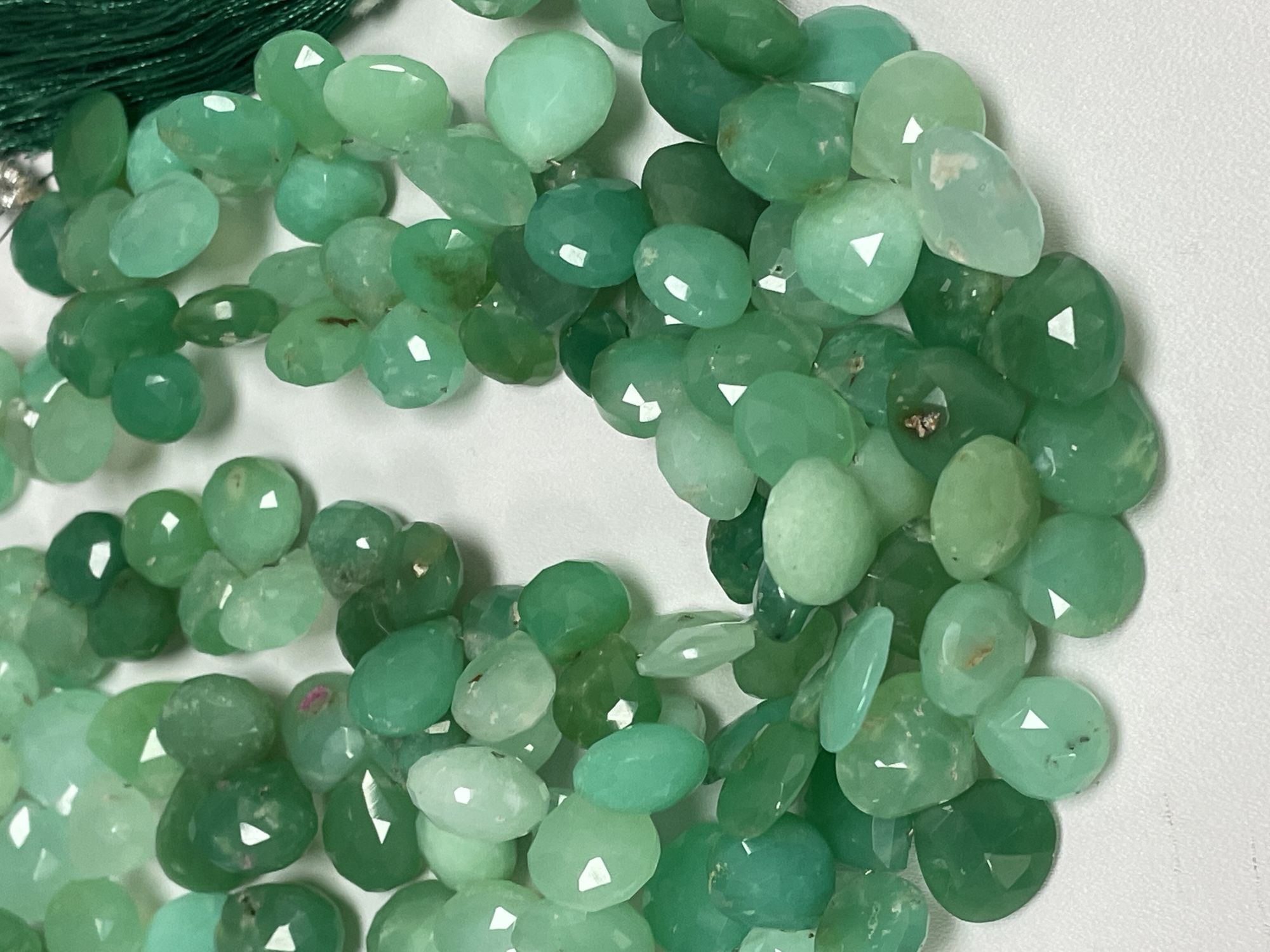 Chrysoprase Heart Faceted