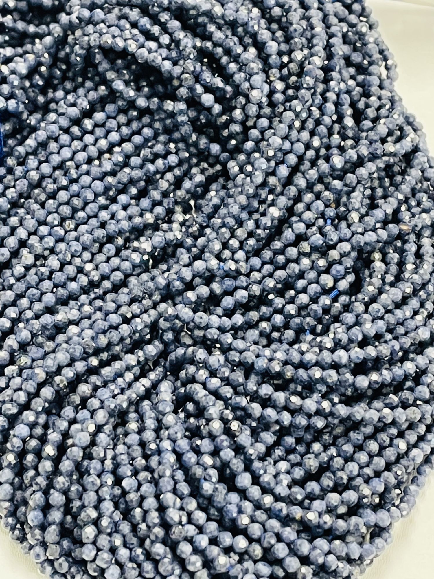 Blue Sapphire Rondelles Faceted