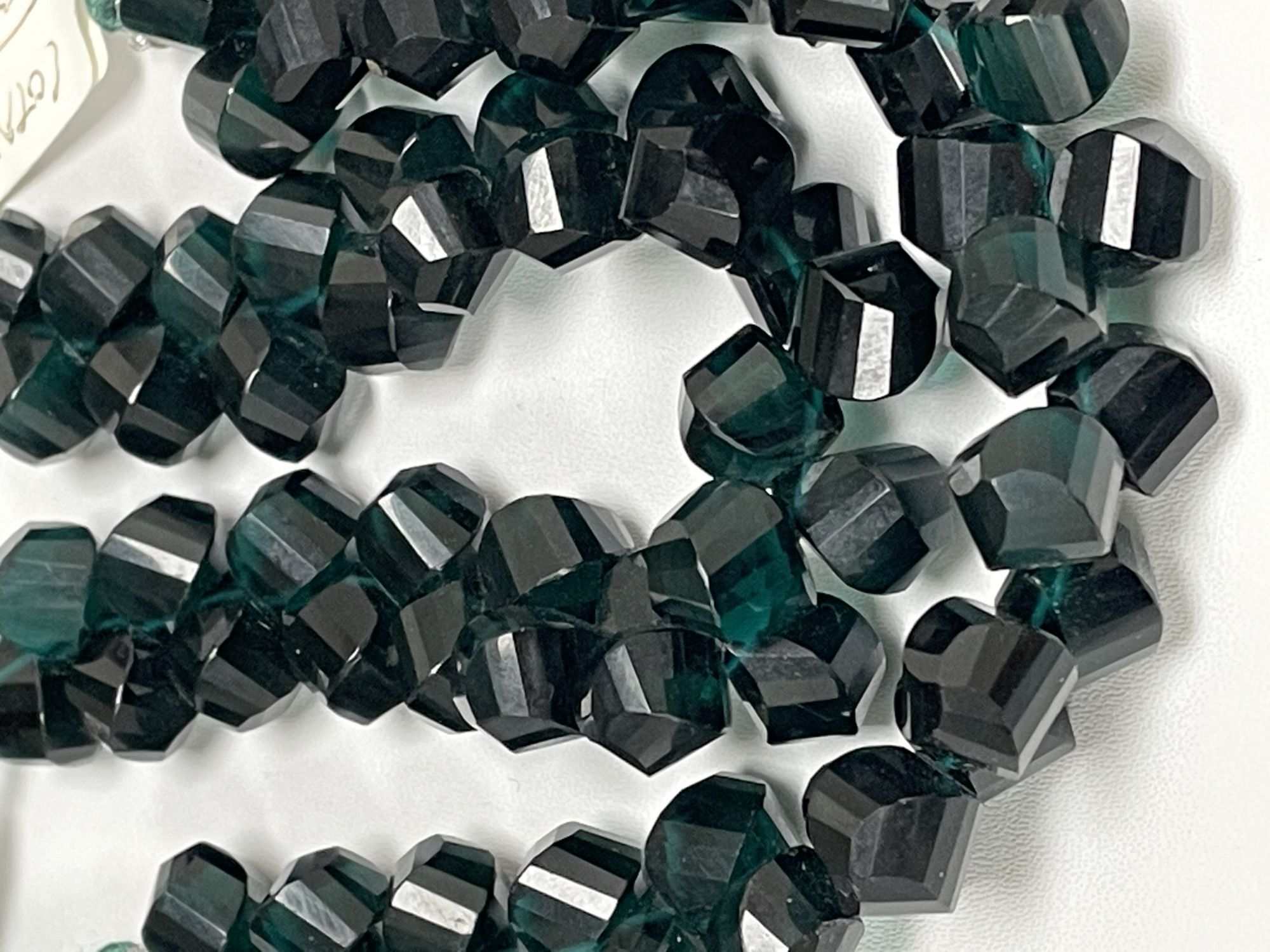 Green Hydro Quartz Twisted Drop Faceted